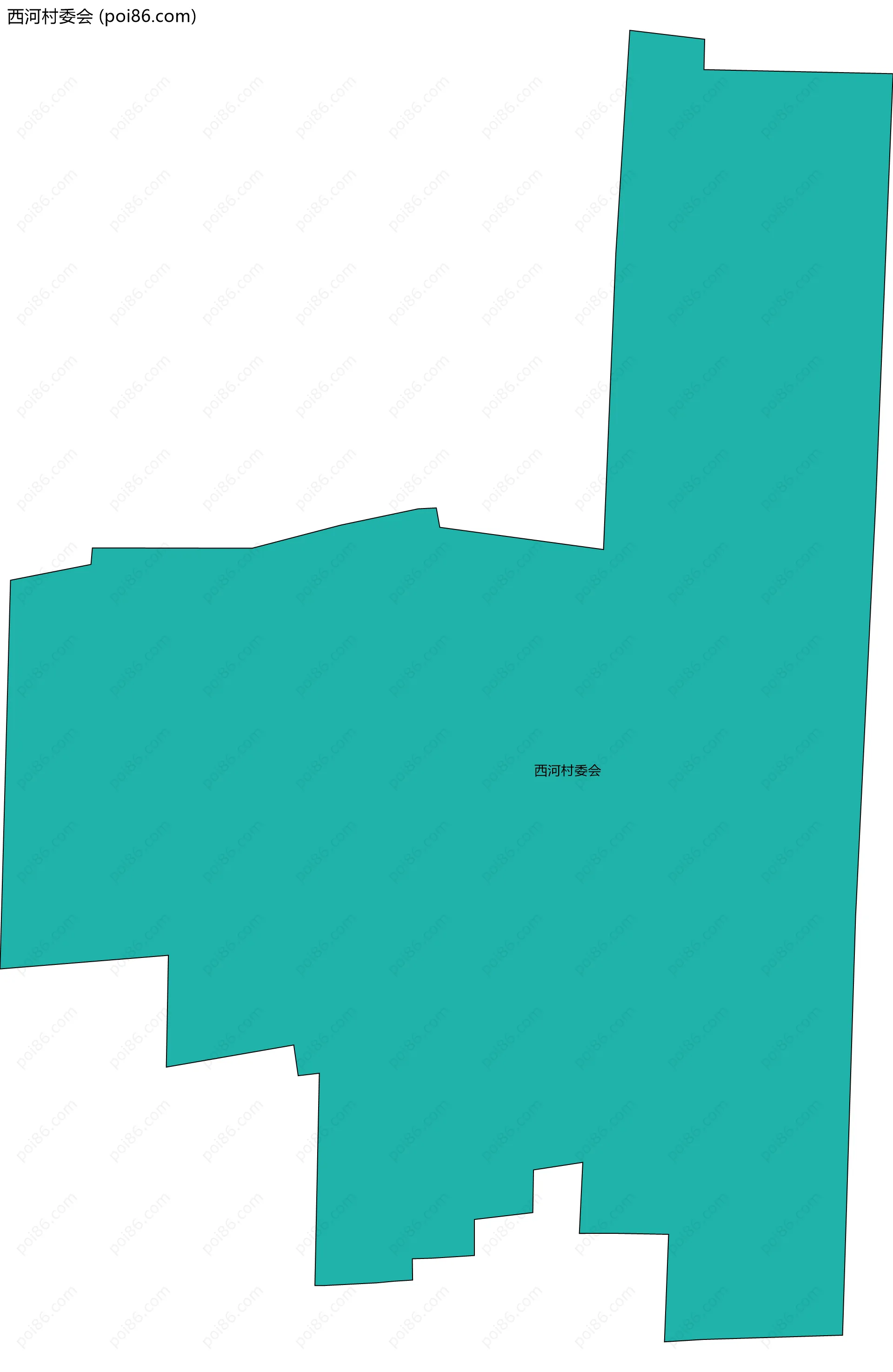 西河村委会边界地图