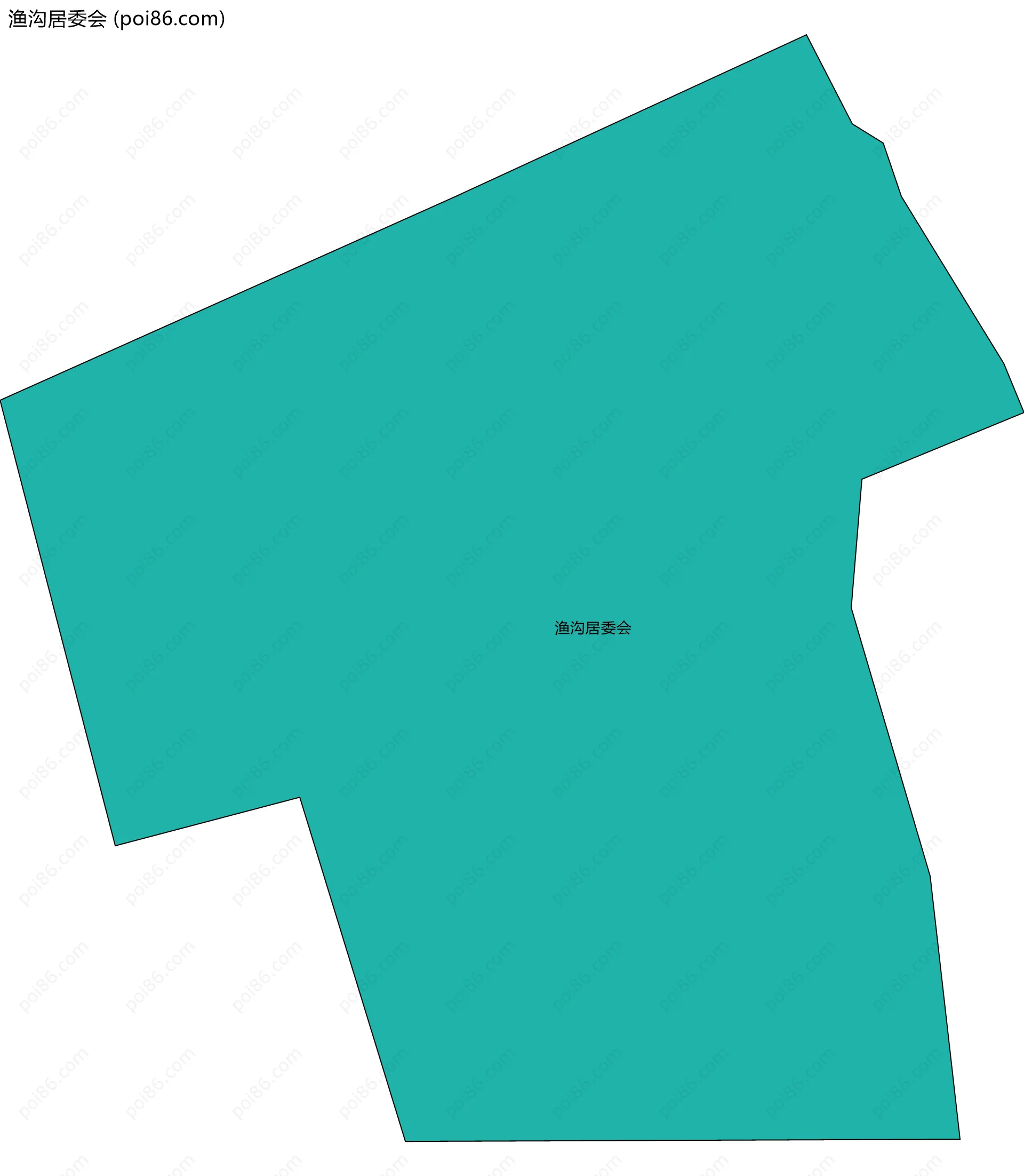 渔沟居委会边界地图