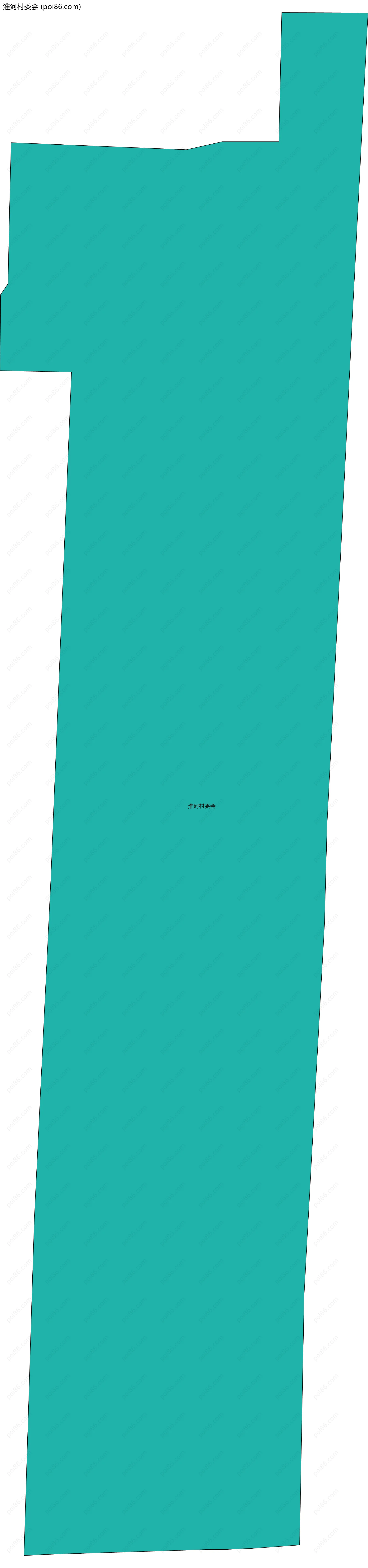 淮河村委会边界地图