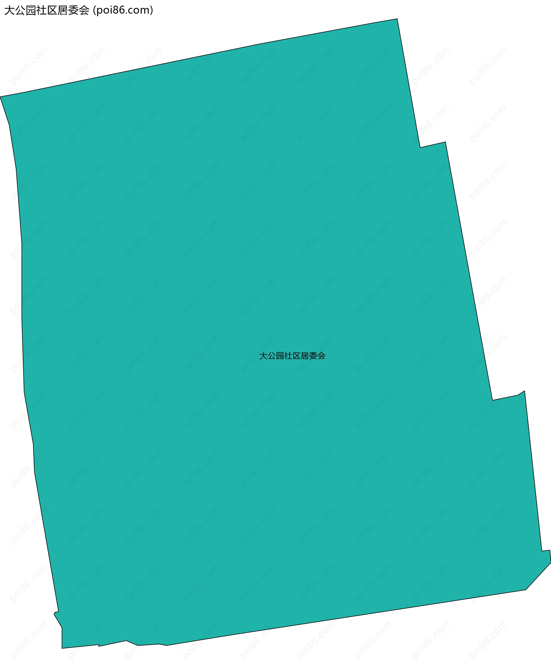 大公园社区居委会边界地图