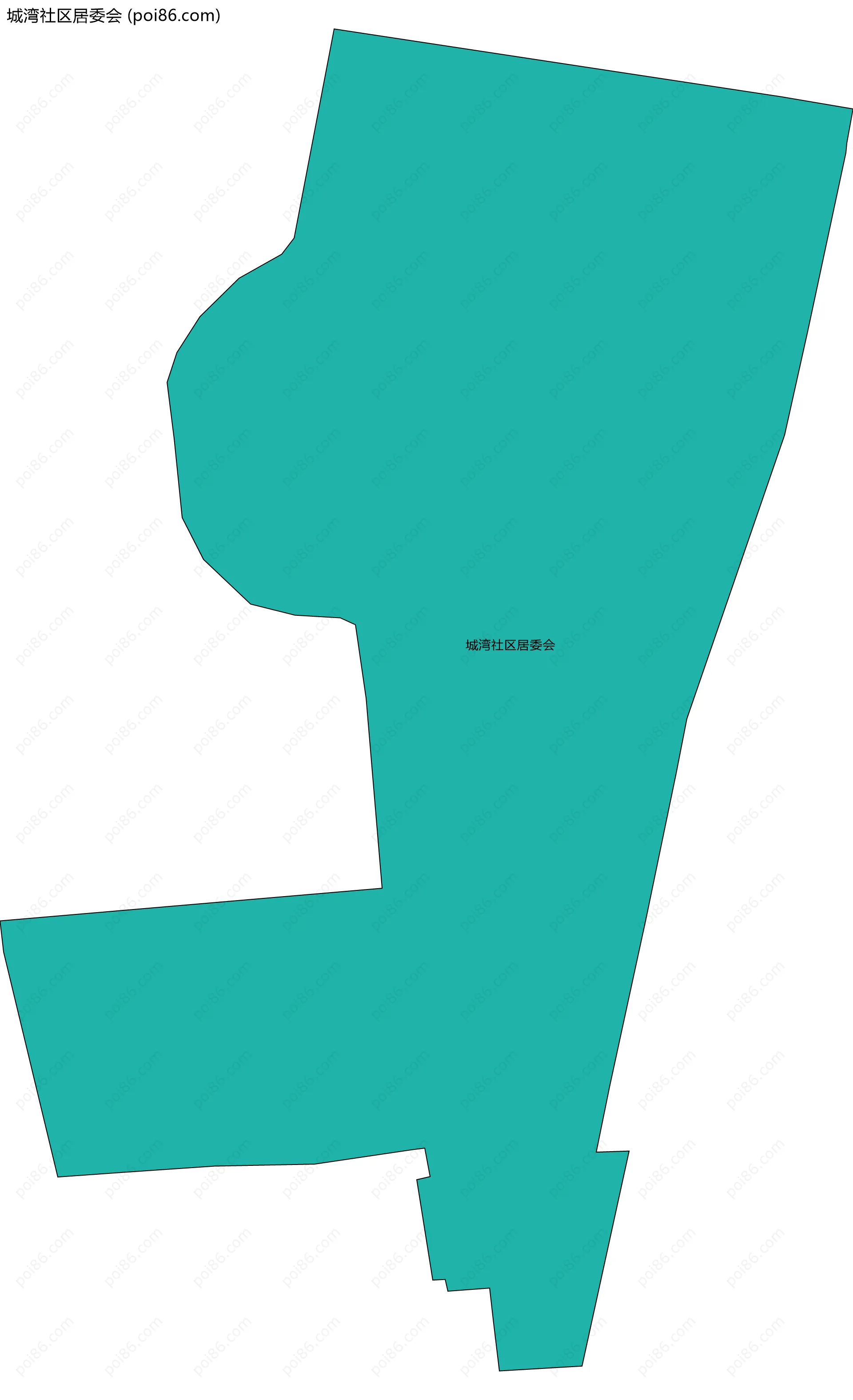 城湾社区居委会边界地图