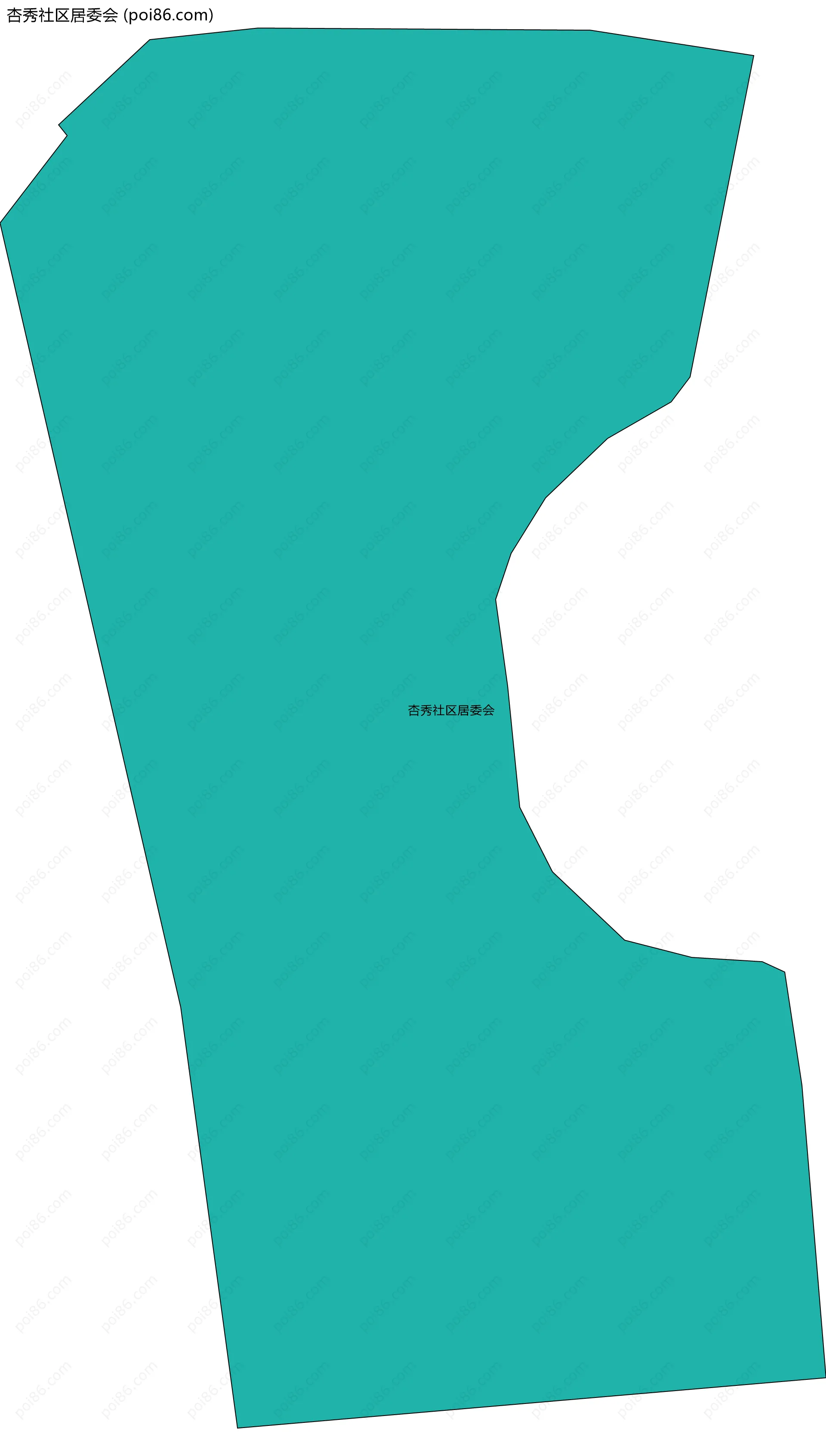 杏秀社区居委会边界地图