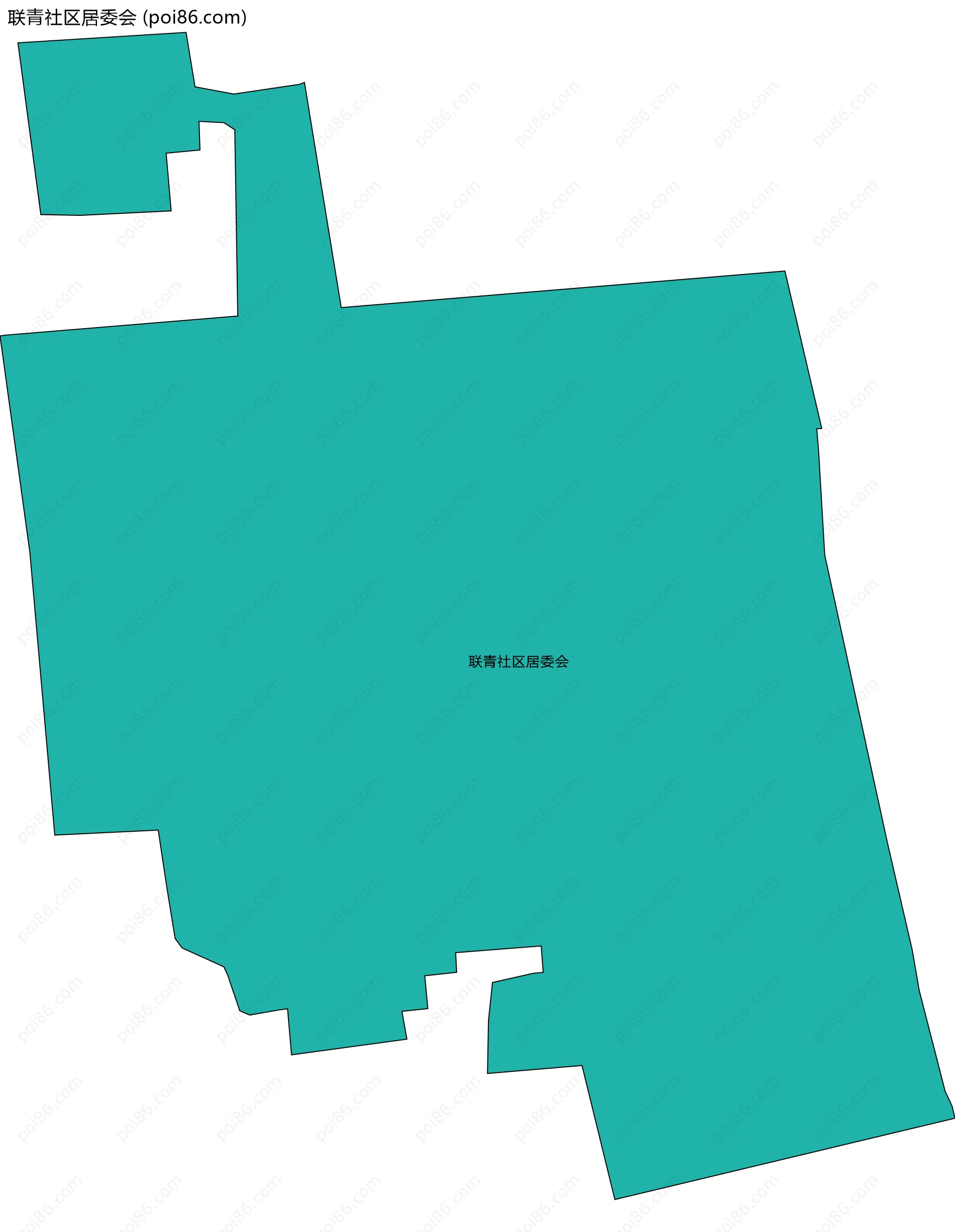 联青社区居委会边界地图