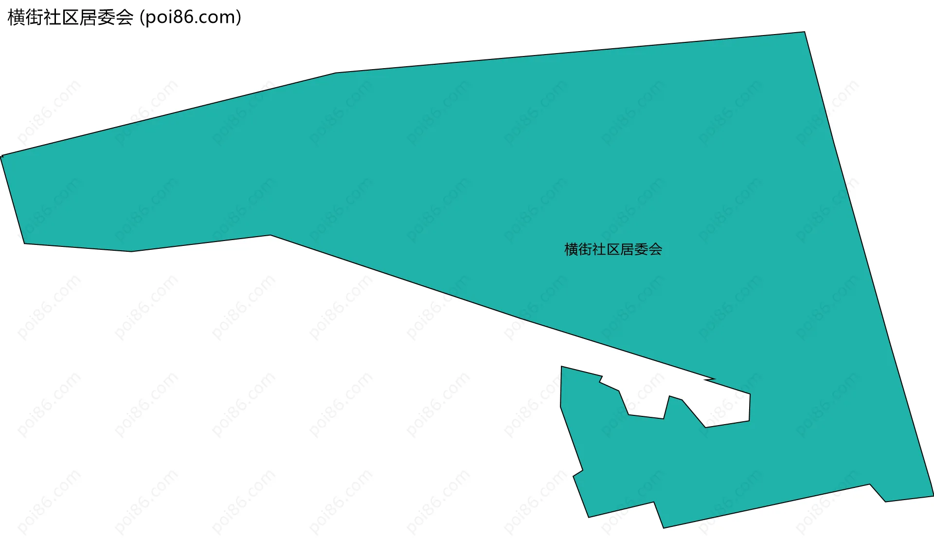 横街社区居委会边界地图