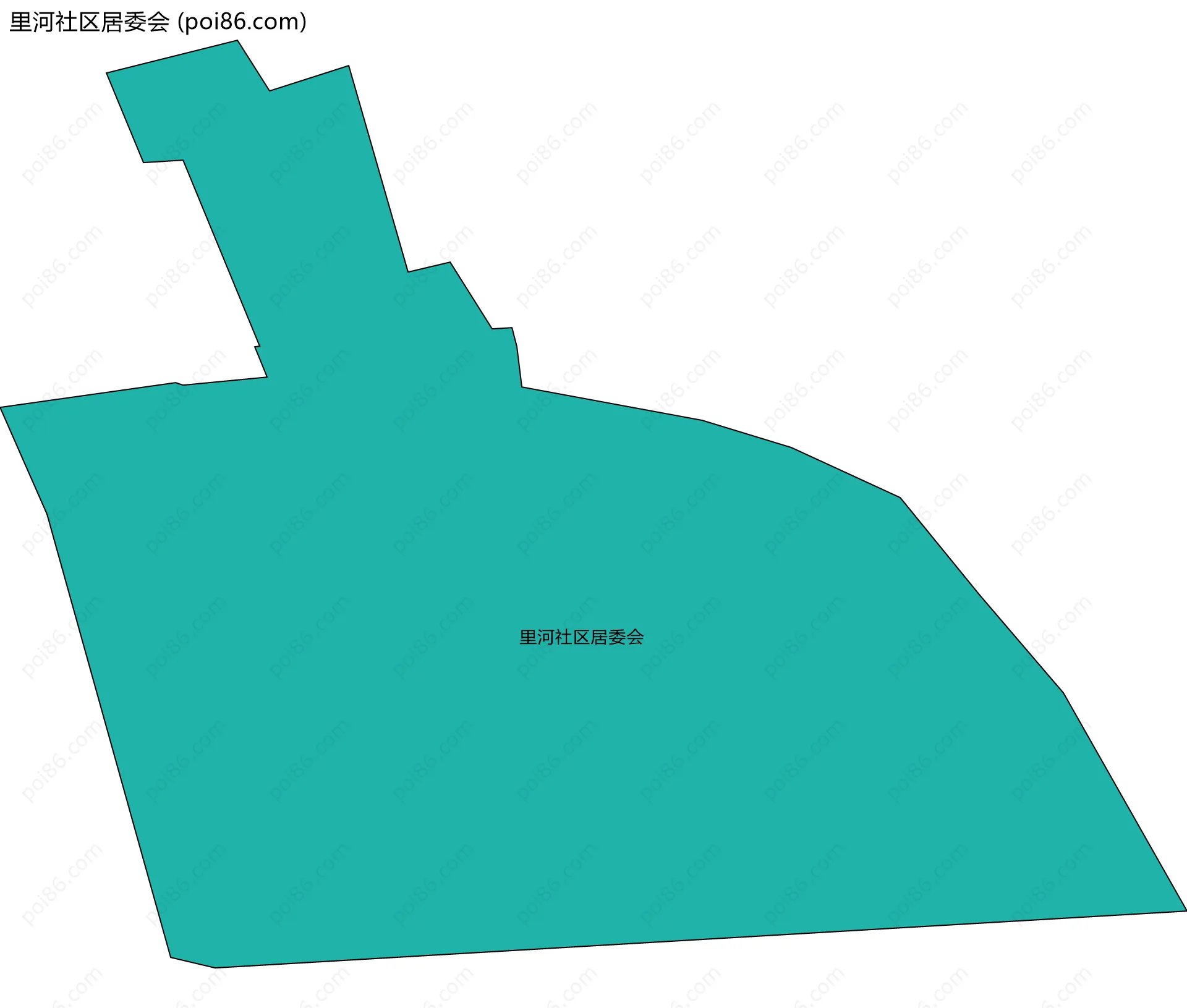 里河社区居委会边界地图