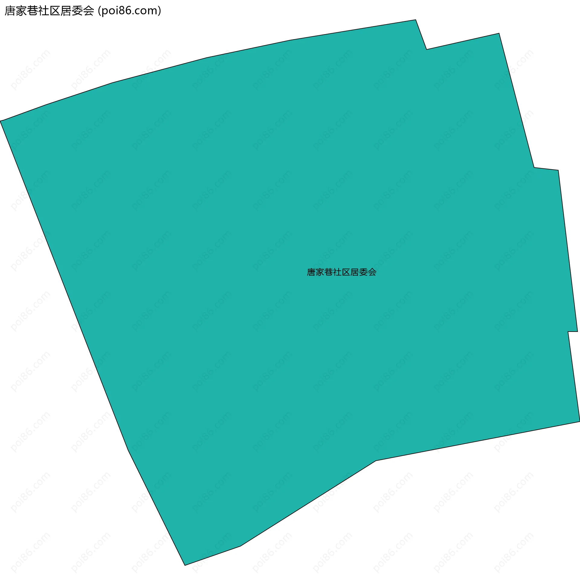 唐家巷社区居委会边界地图