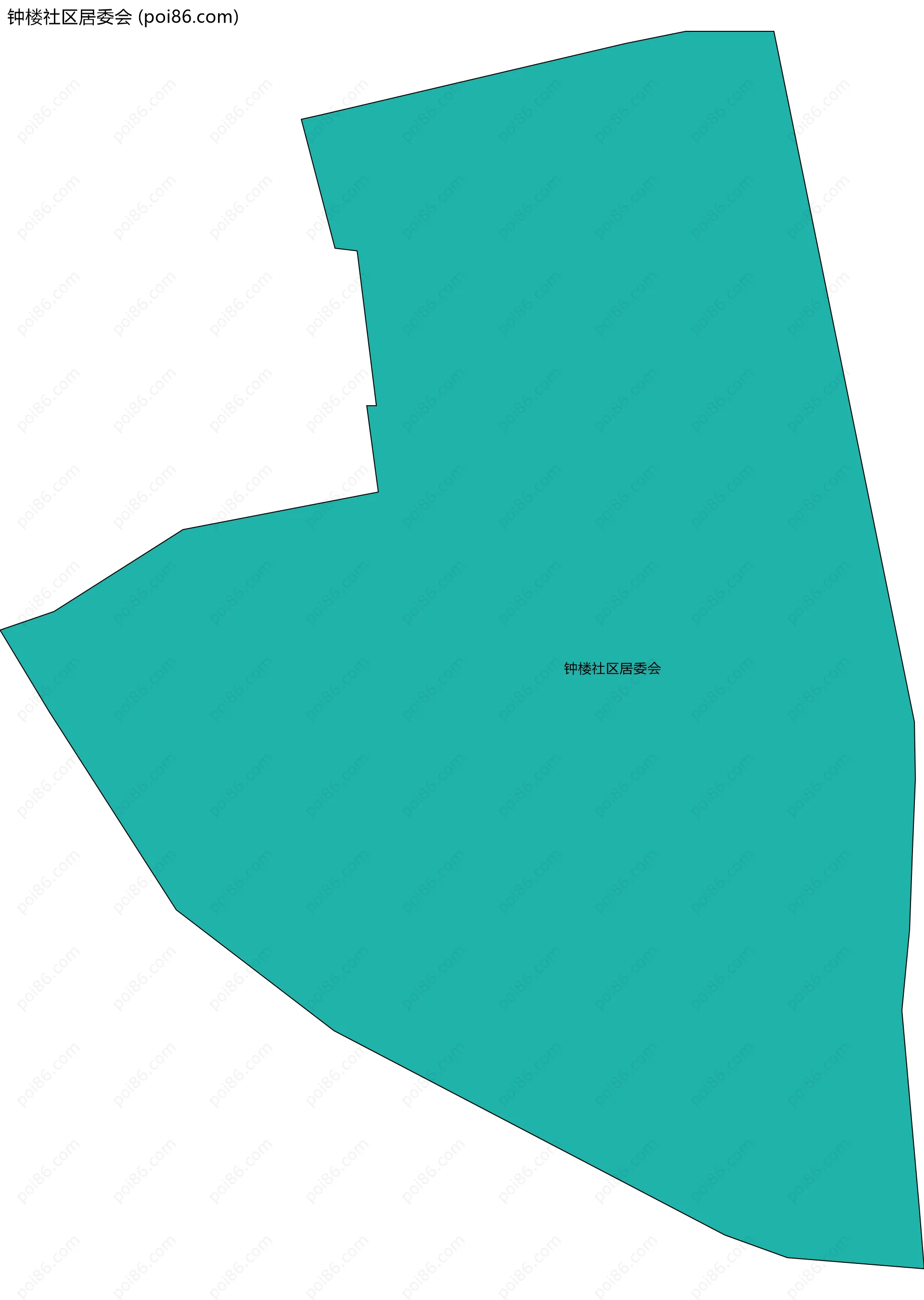 钟楼社区居委会边界地图