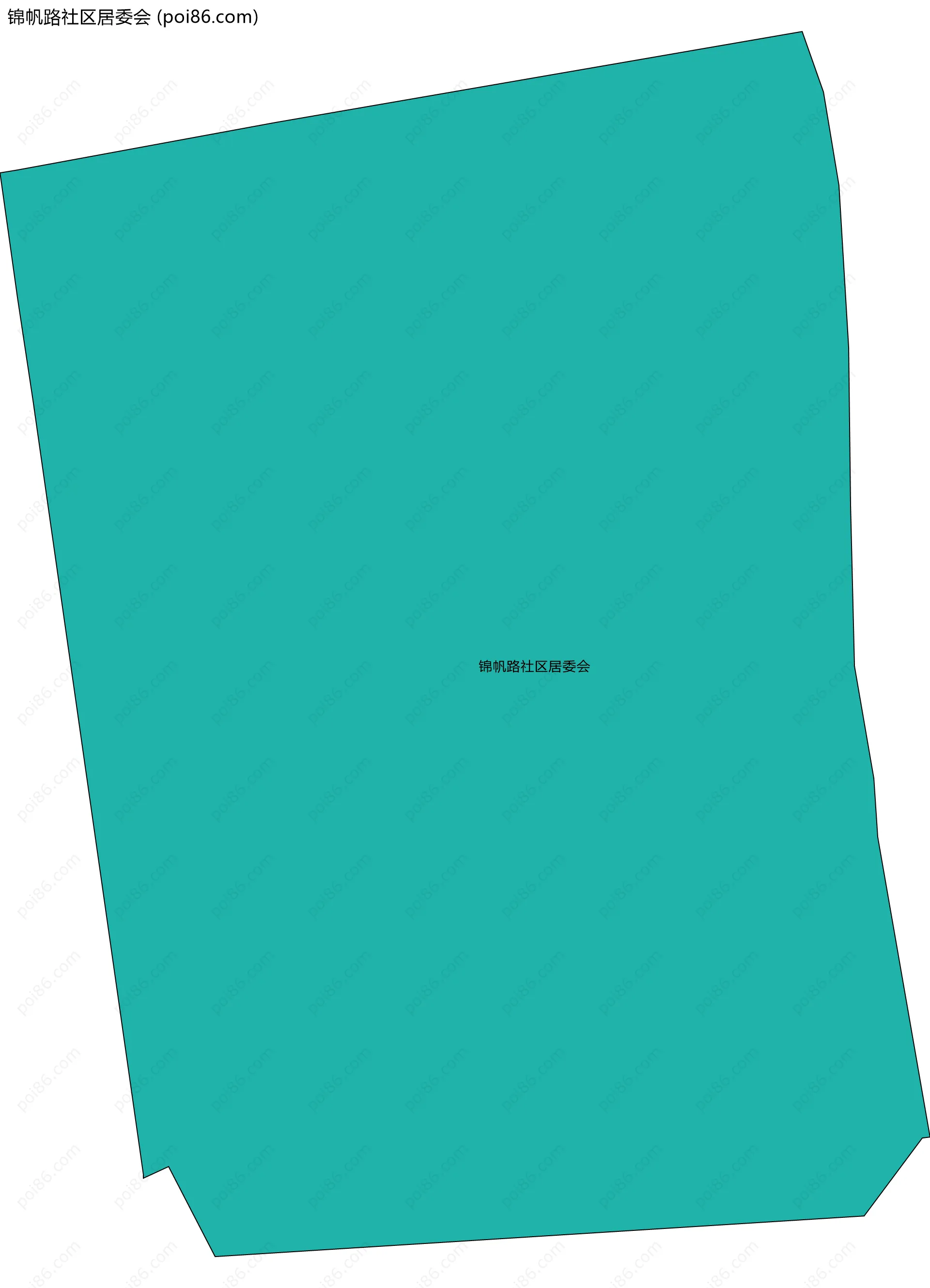 锦帆路社区居委会边界地图