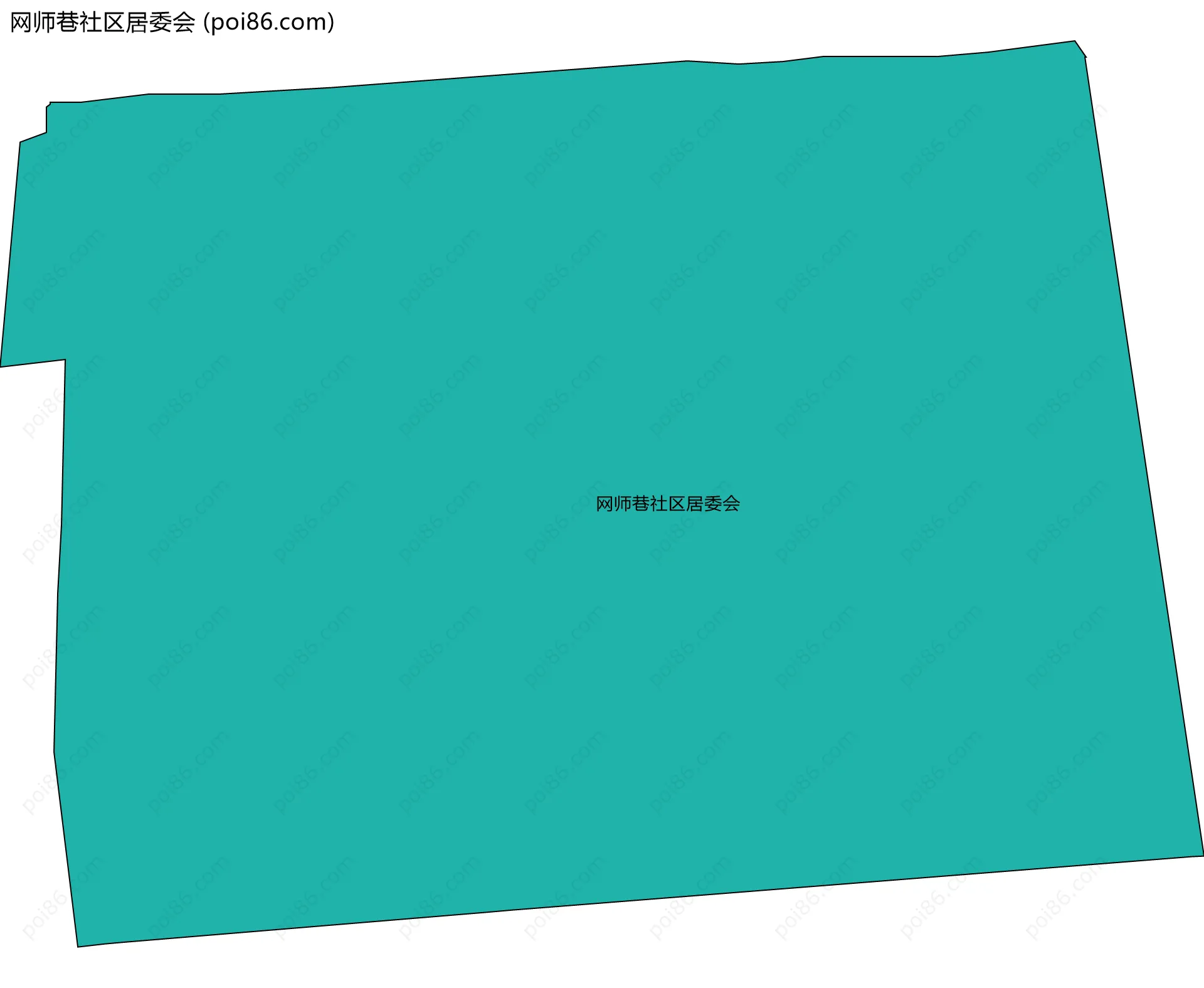 网师巷社区居委会边界地图