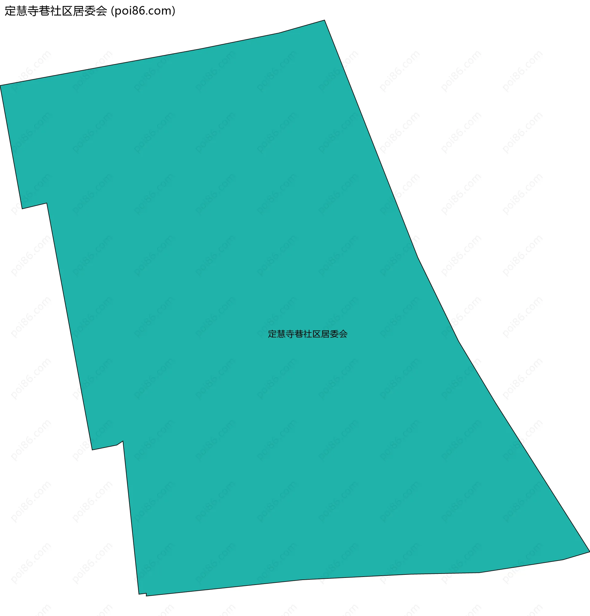 定慧寺巷社区居委会边界地图