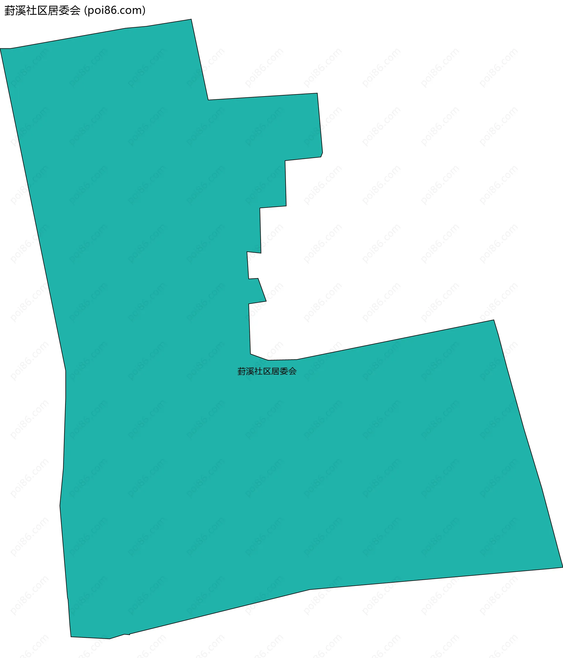 葑溪社区居委会边界地图