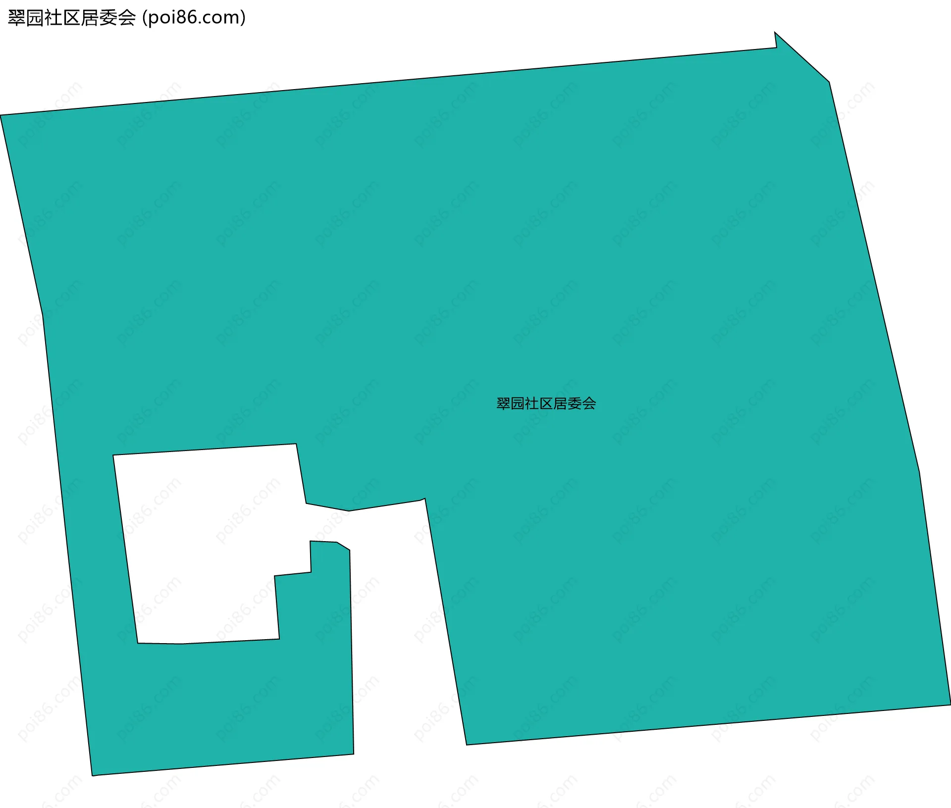 翠园社区居委会边界地图