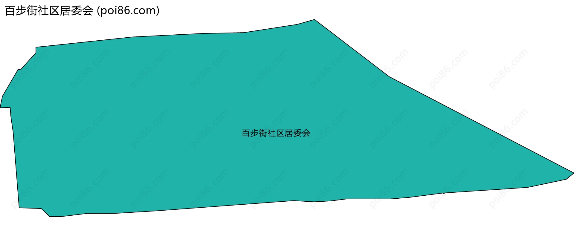 百步街社区居委会边界地图