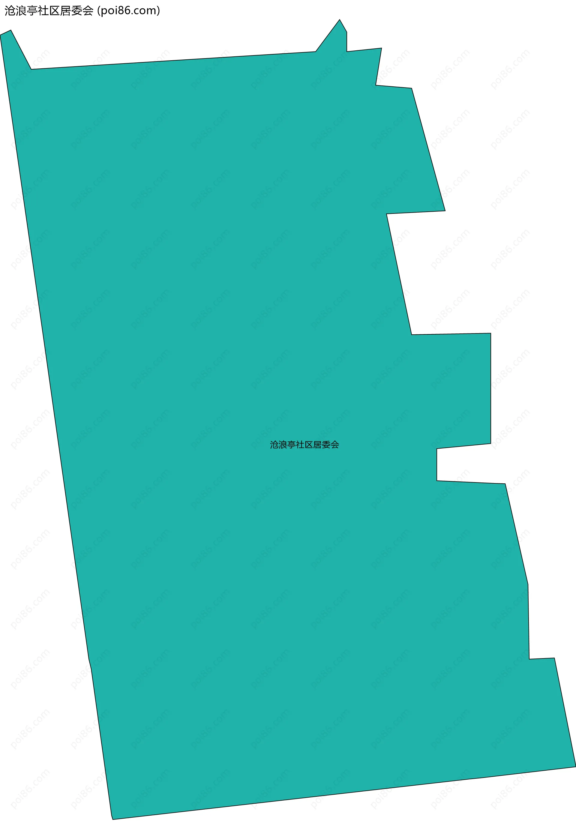 沧浪亭社区居委会边界地图