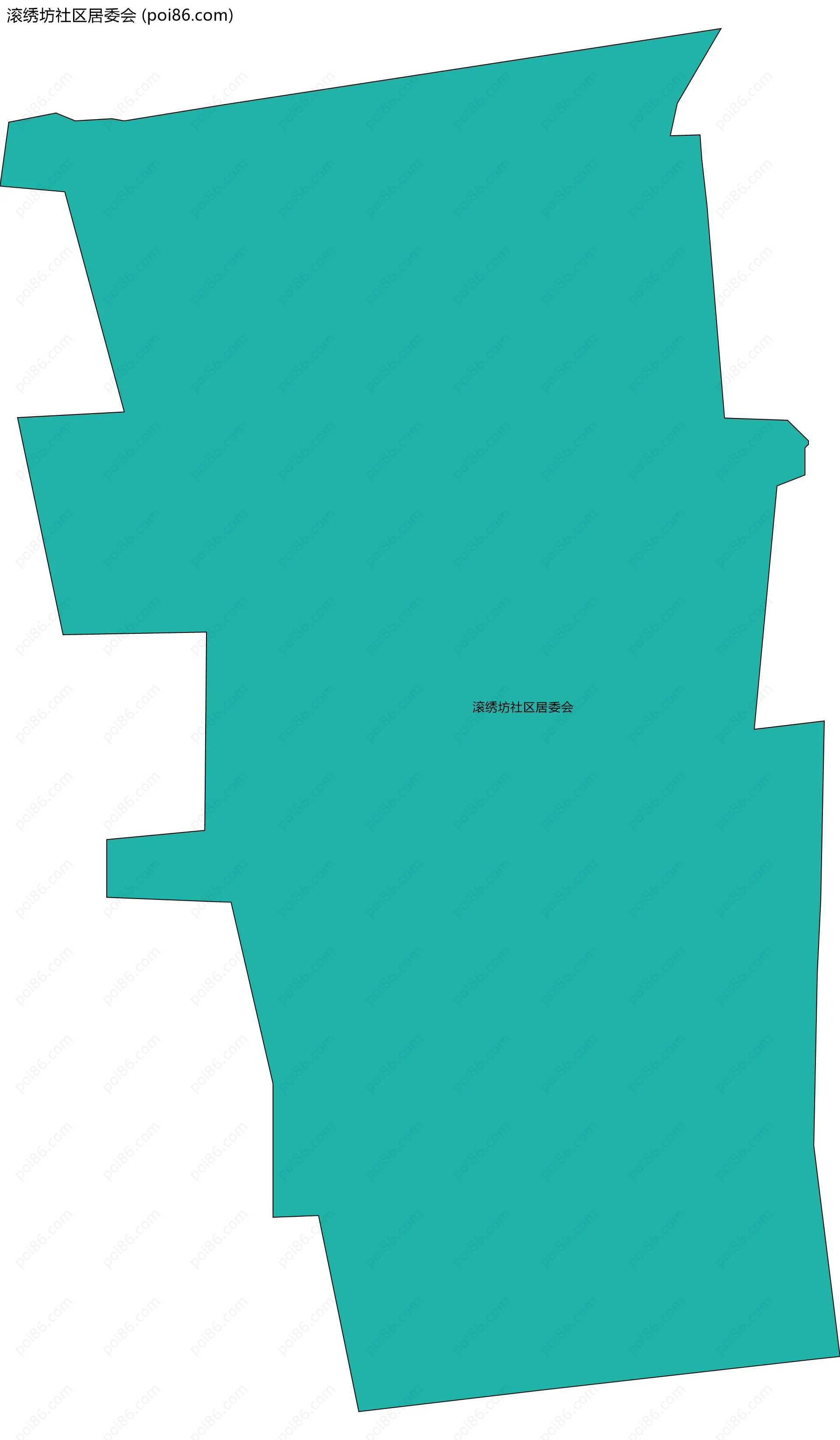 滚绣坊社区居委会边界地图