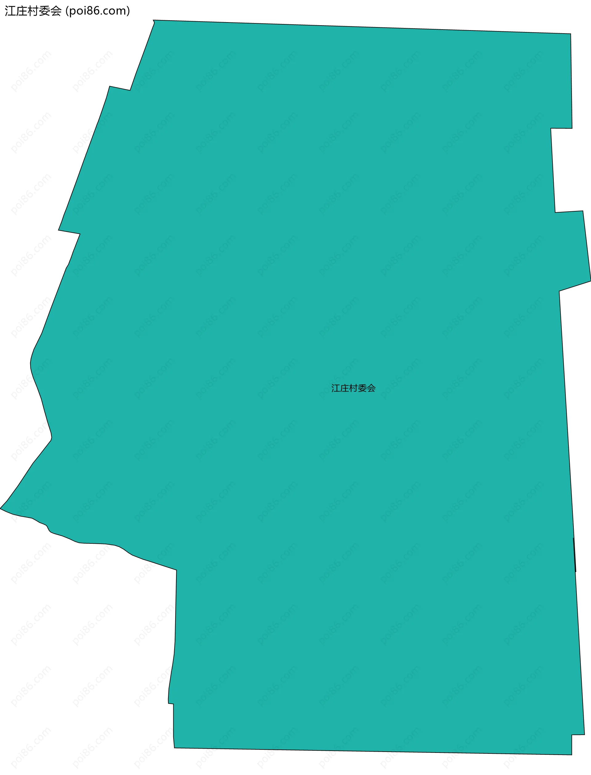 江庄村委会边界地图