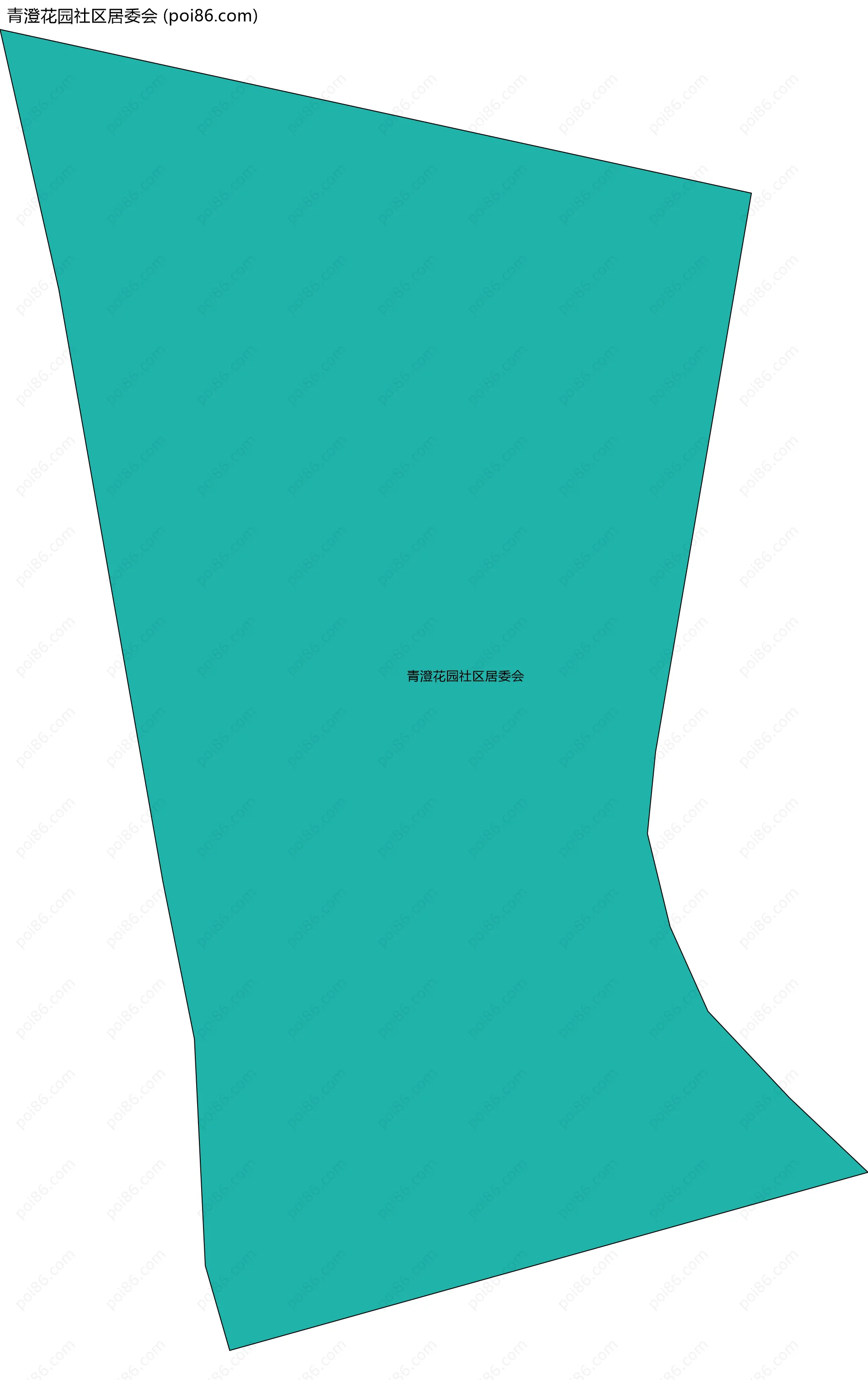 青澄花园社区居委会边界地图