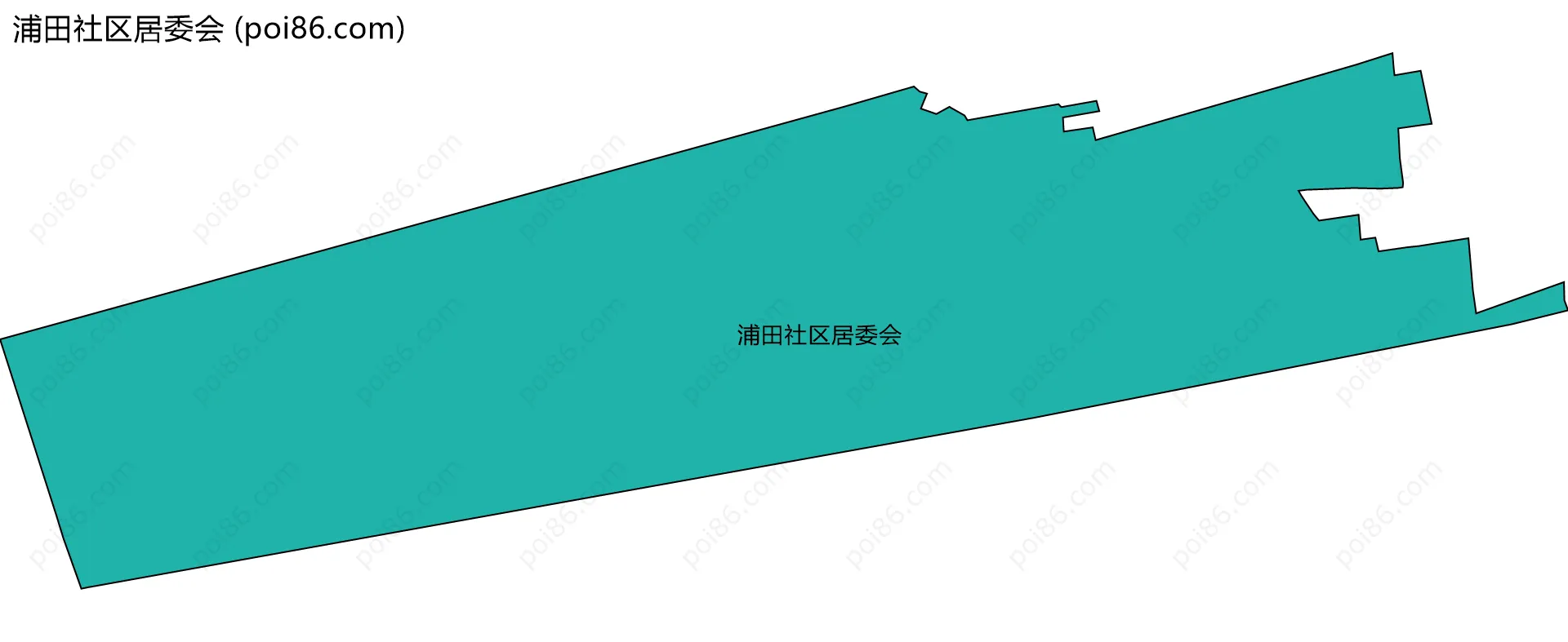 浦田社区居委会边界地图