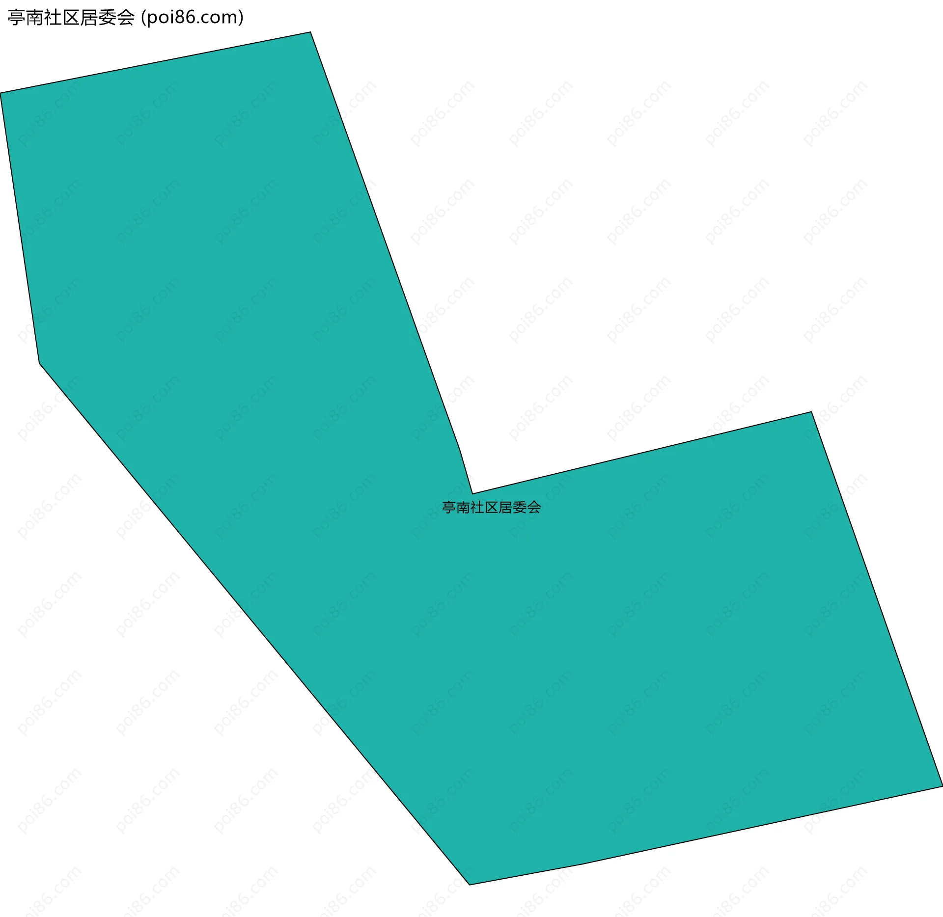 亭南社区居委会边界地图