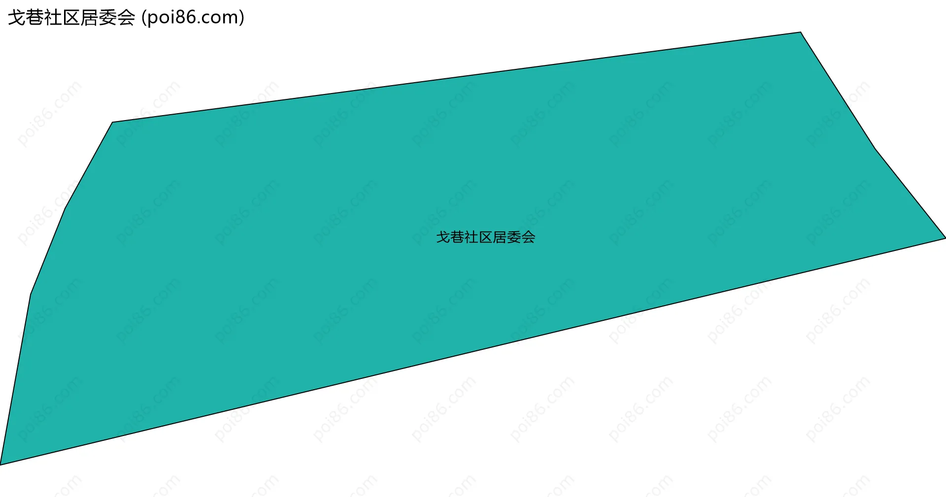 戈巷社区居委会边界地图
