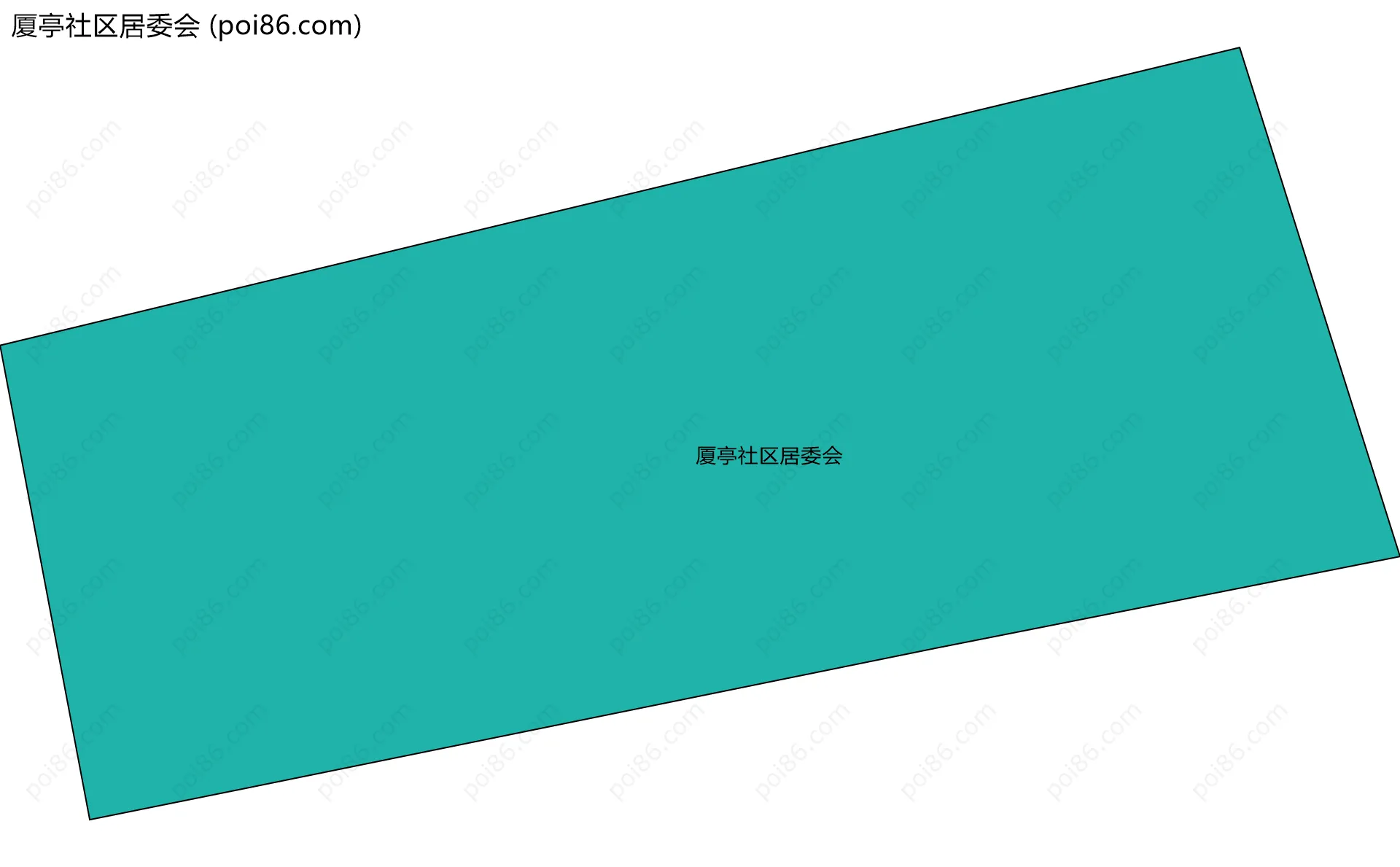 厦亭社区居委会边界地图