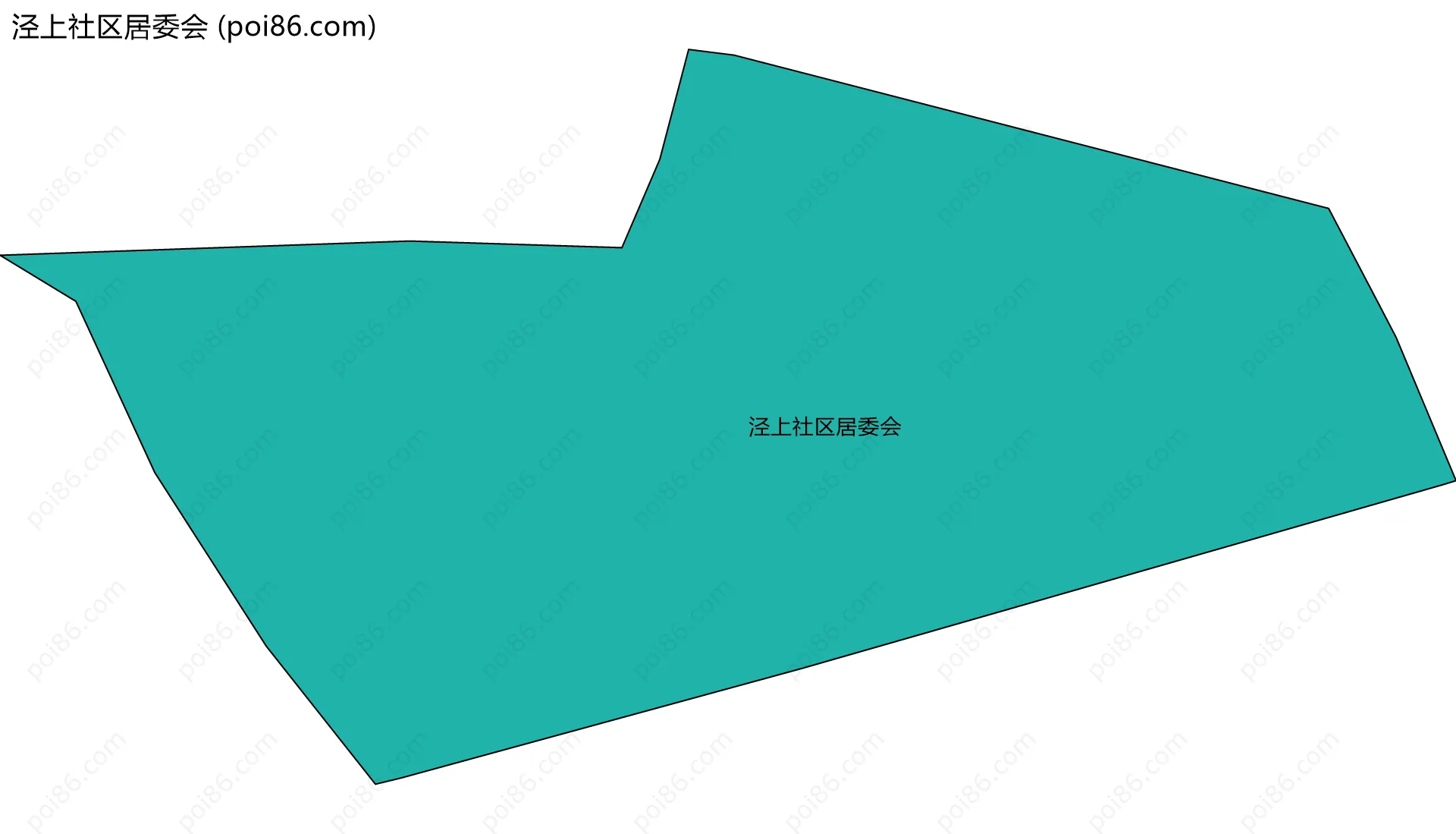 泾上社区居委会边界地图