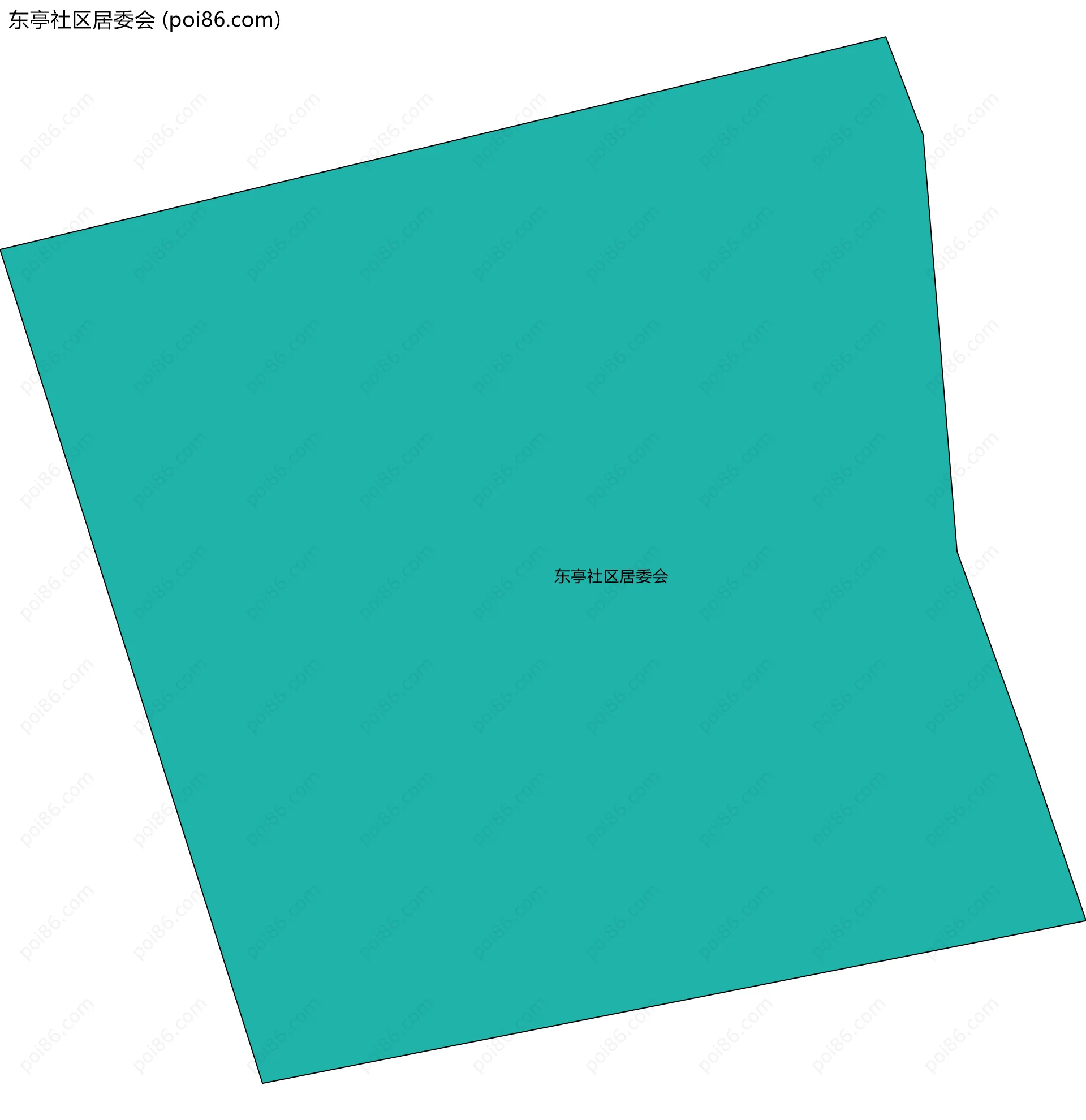 东亭社区居委会边界地图