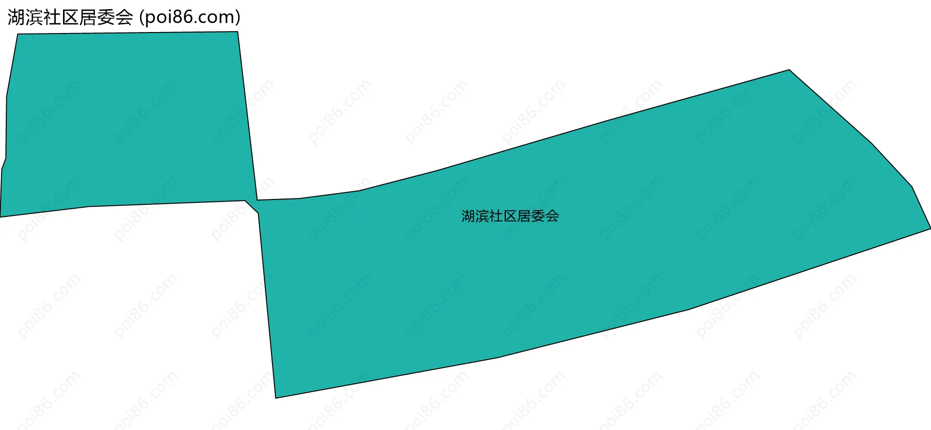 湖滨社区居委会边界地图