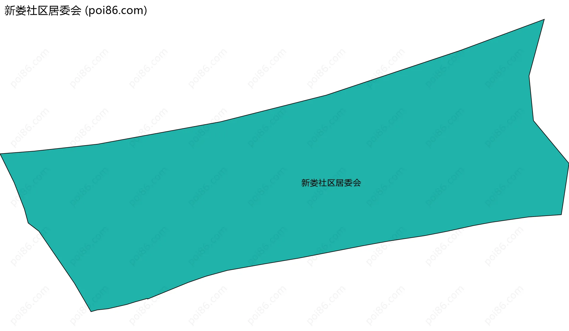 新娄社区居委会边界地图