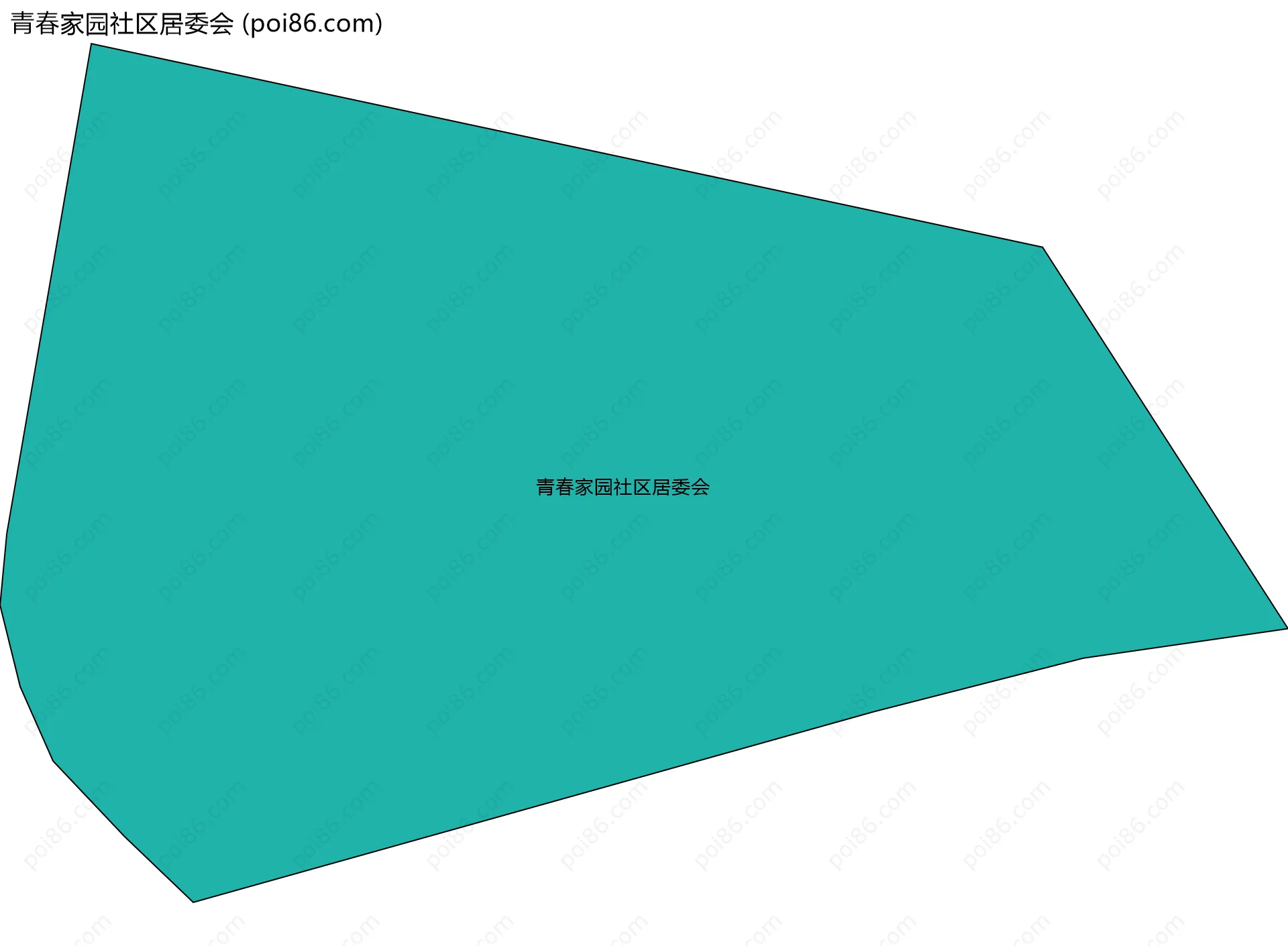 青春家园社区居委会边界地图