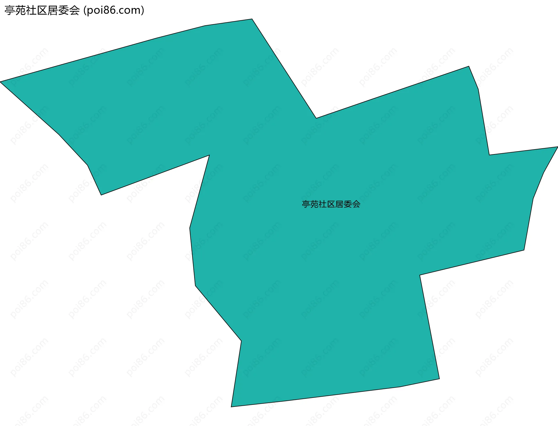 亭苑社区居委会边界地图