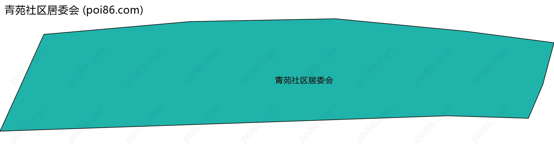 青苑社区居委会边界地图