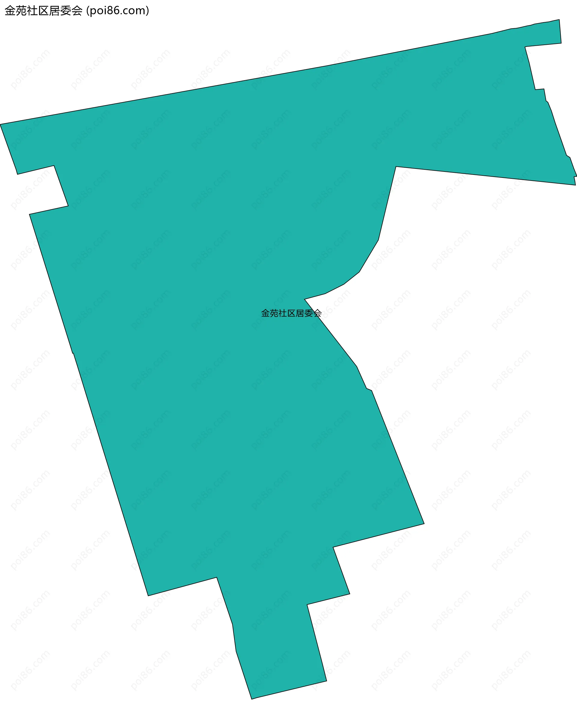 金苑社区居委会边界地图