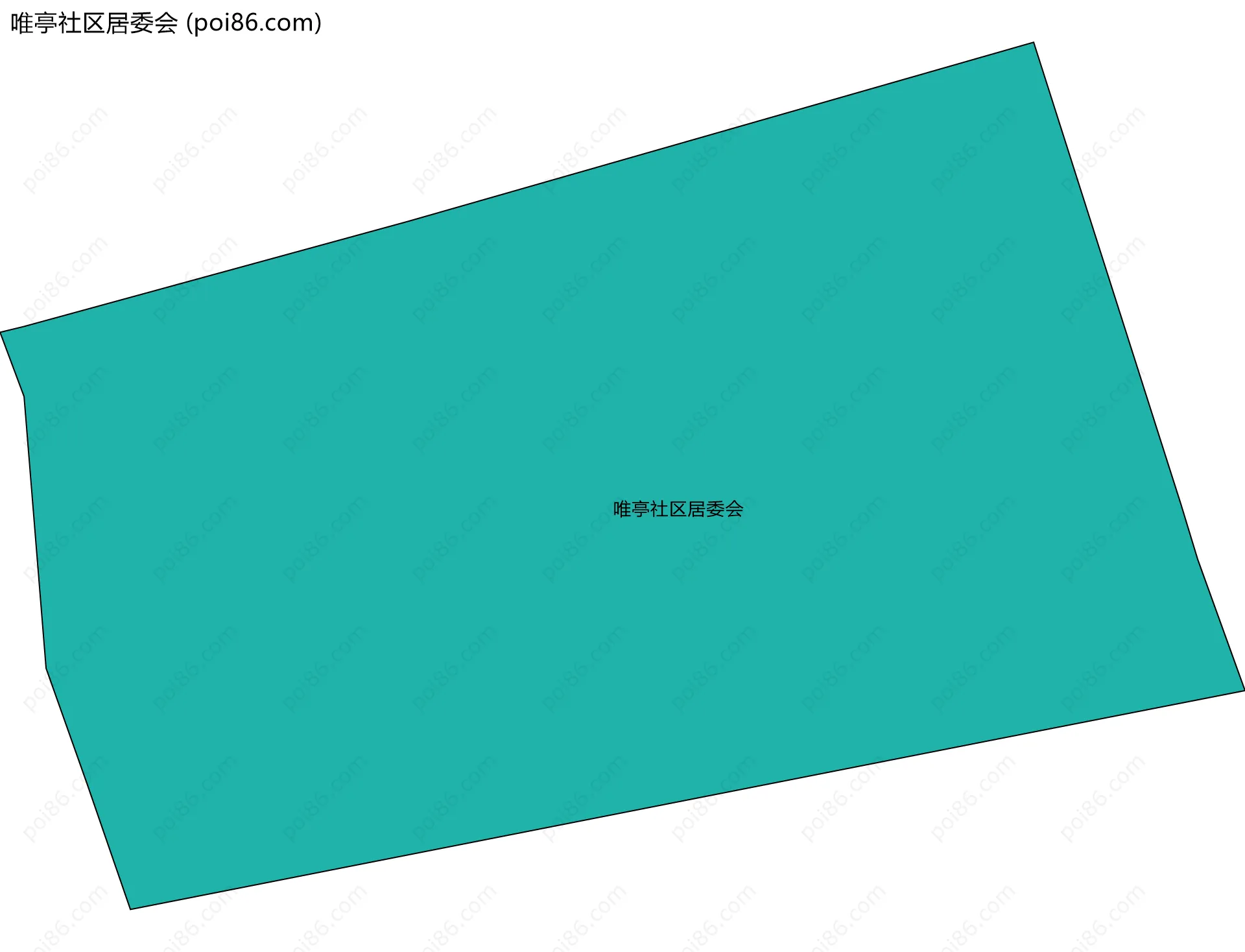唯亭社区居委会边界地图