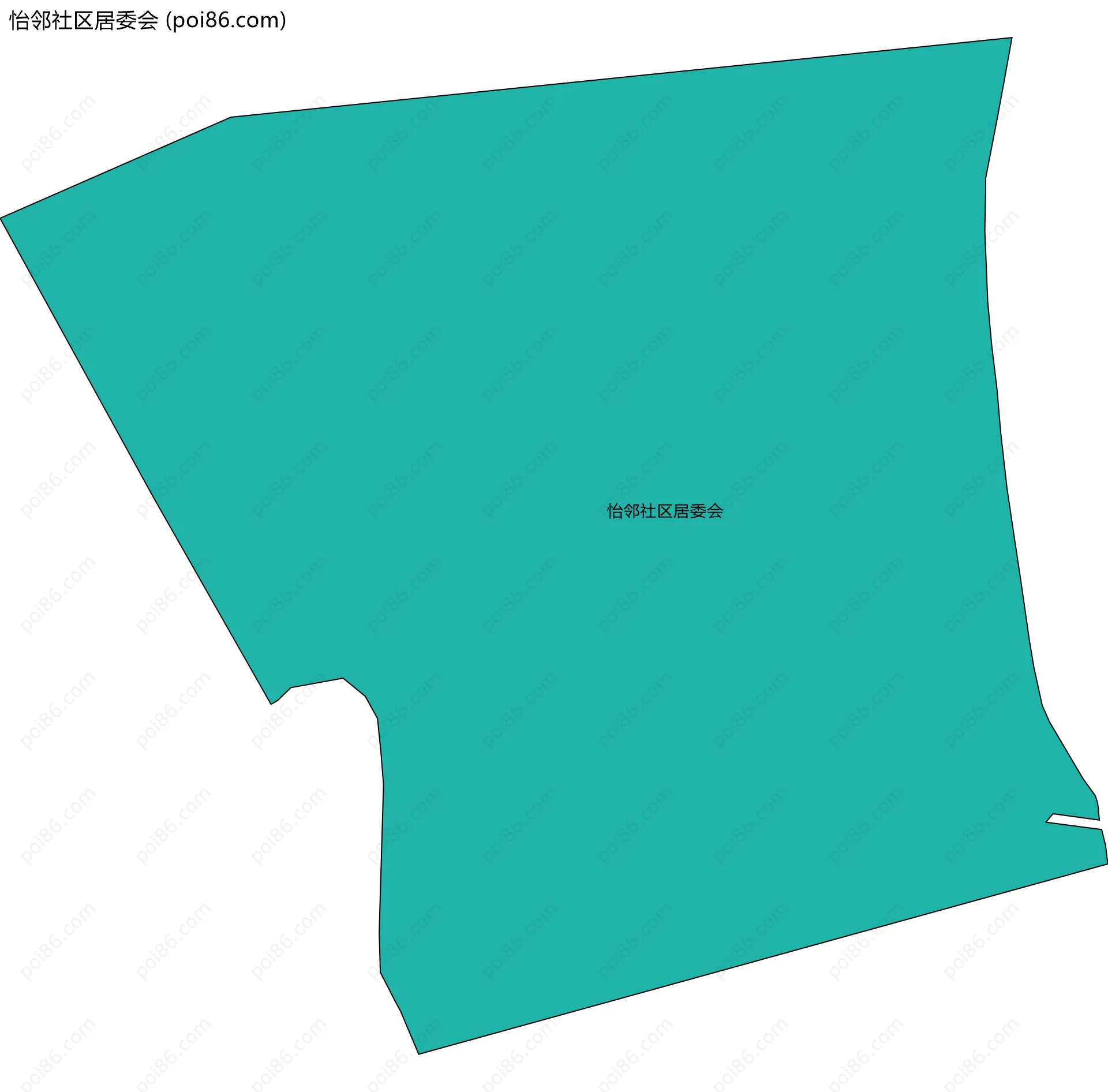 怡邻社区居委会边界地图