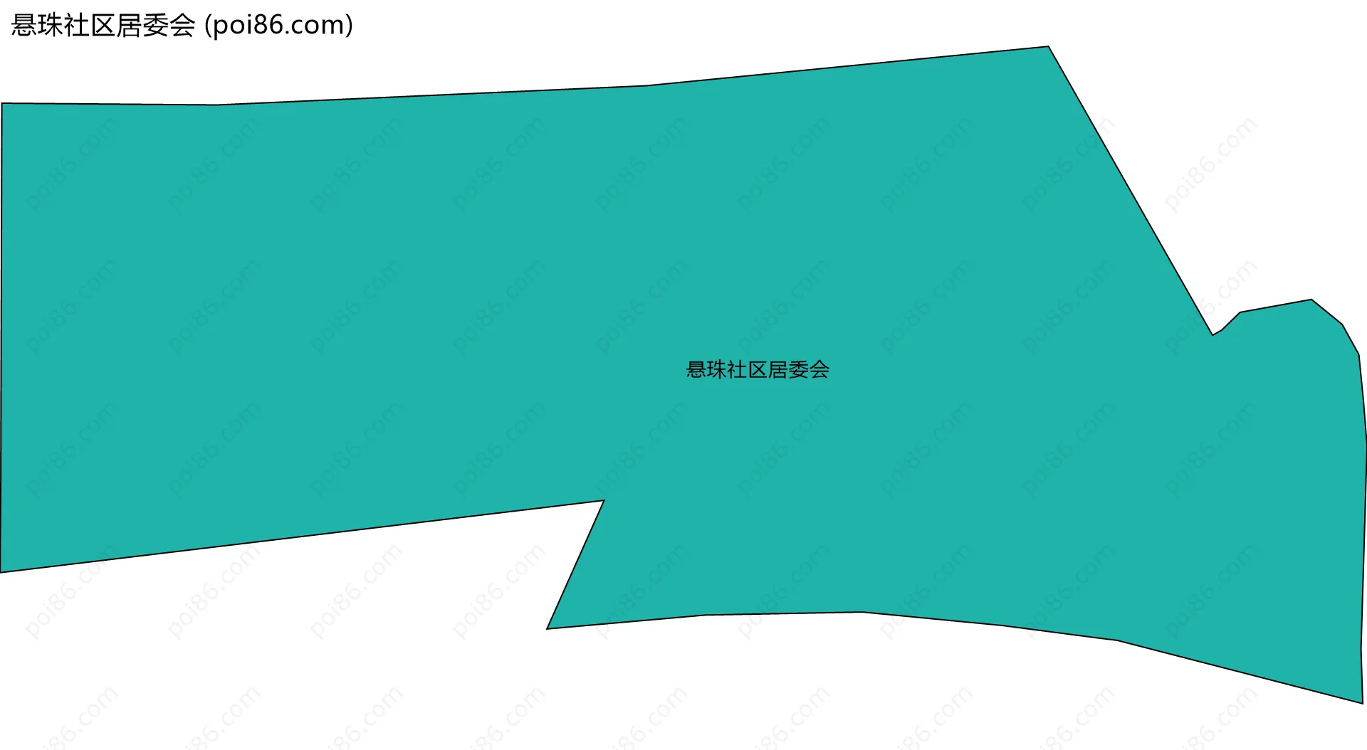 悬珠社区居委会边界地图