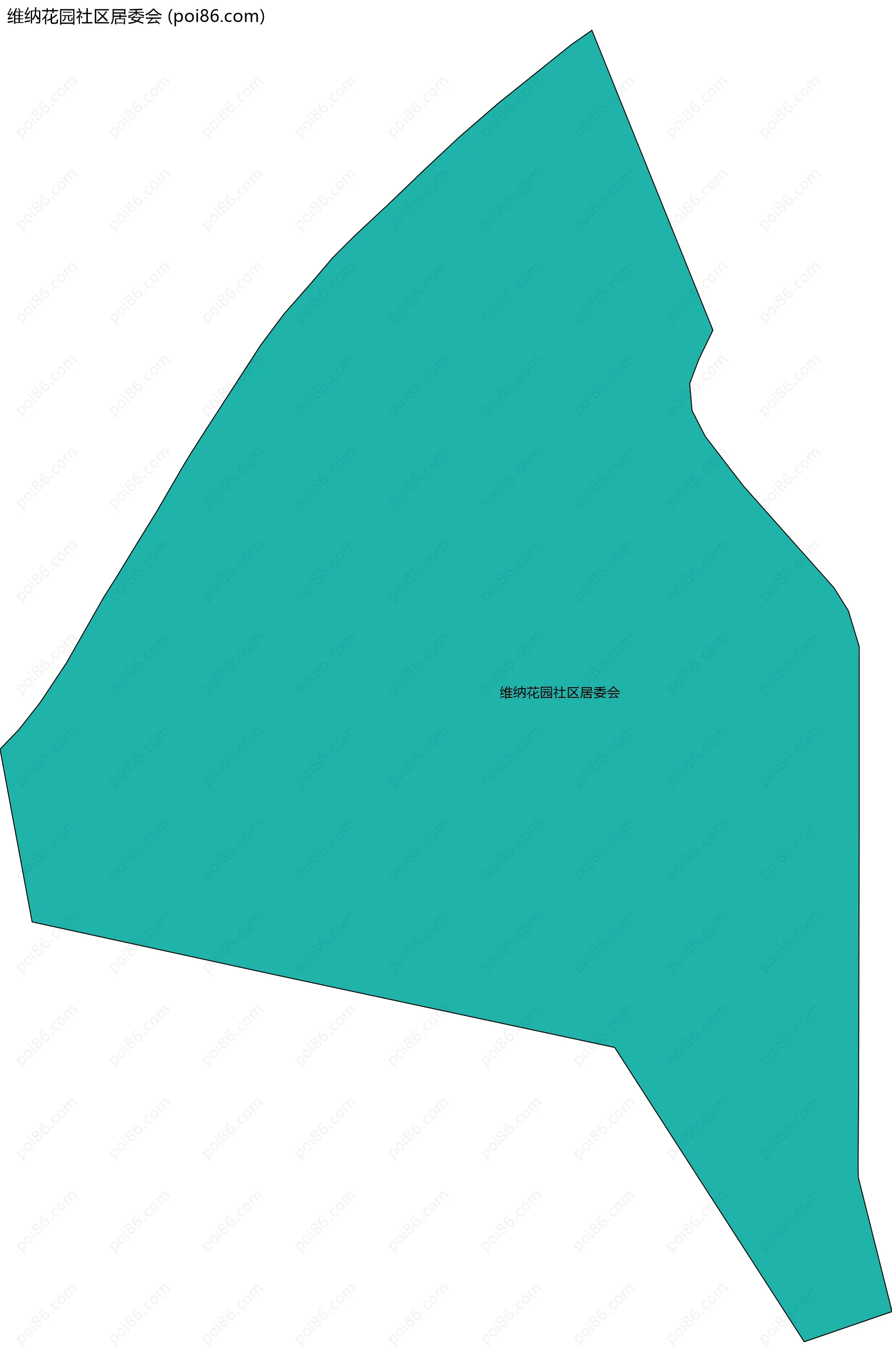 维纳花园社区居委会边界地图