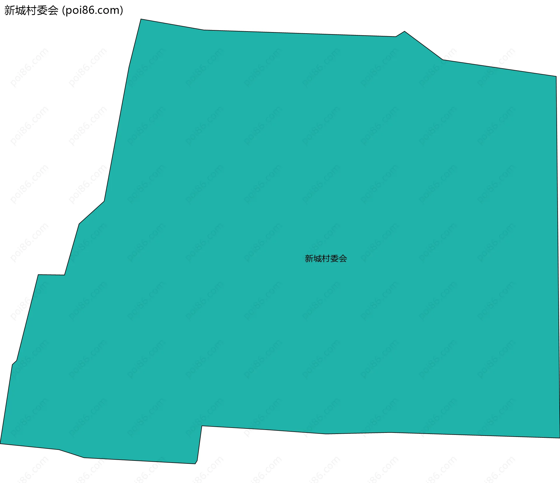新城村委会边界地图