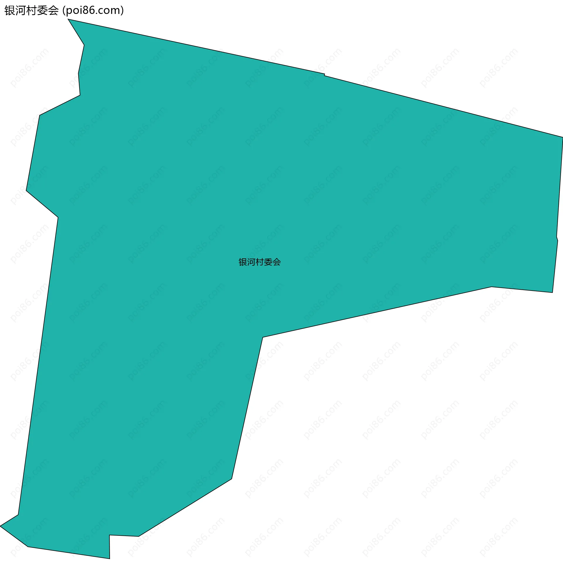 银河村委会边界地图