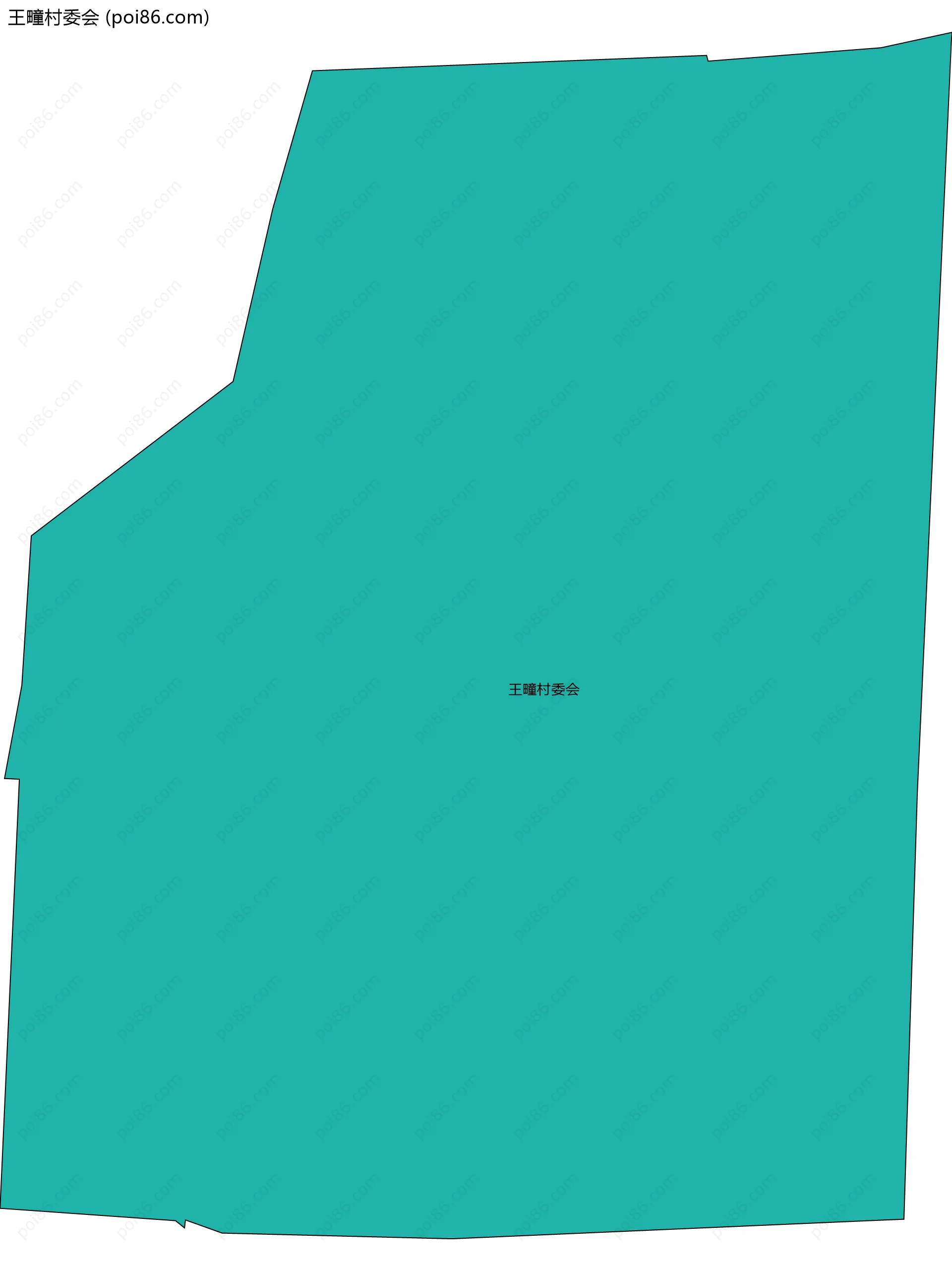 王疃村委会边界地图