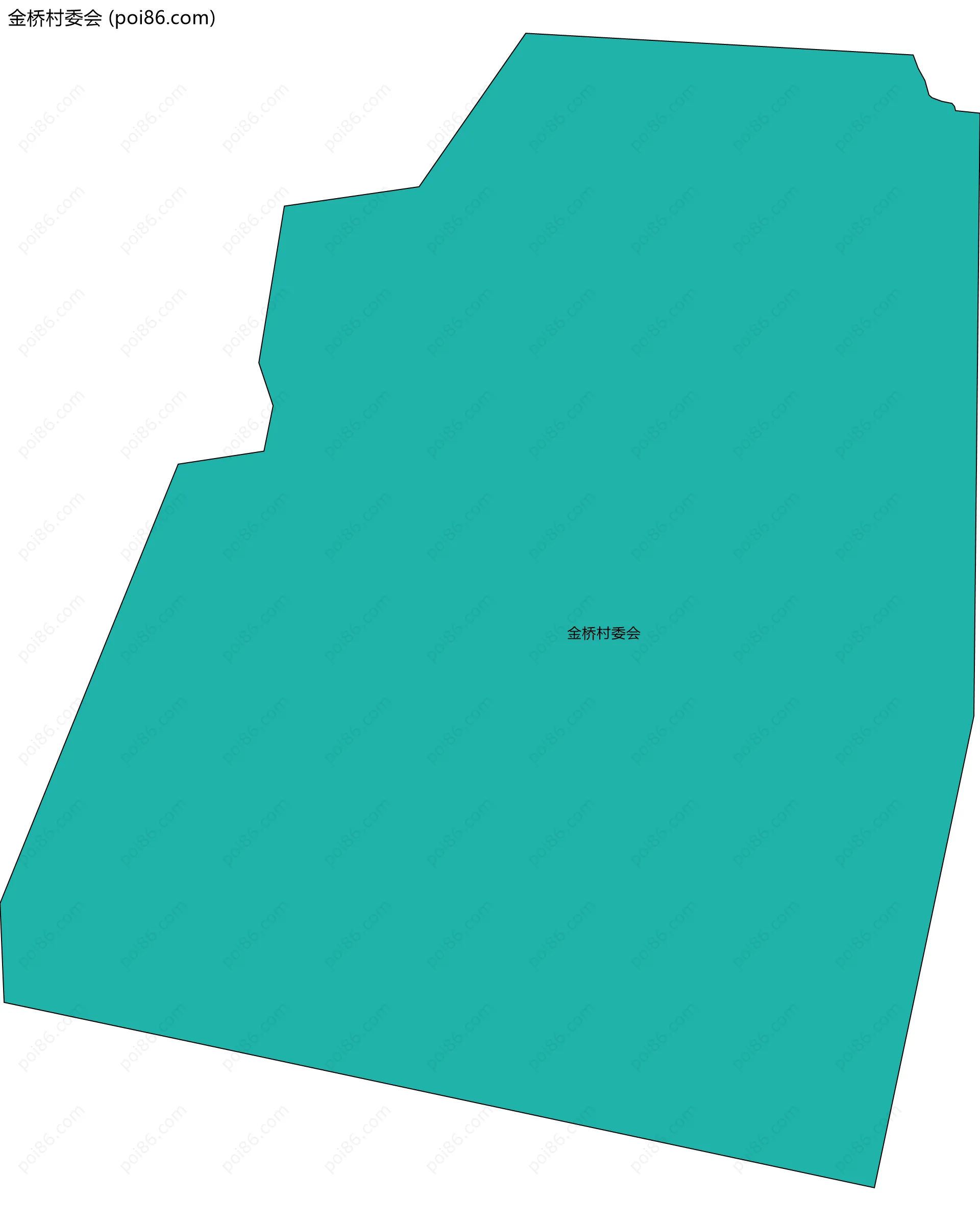 金桥村委会边界地图