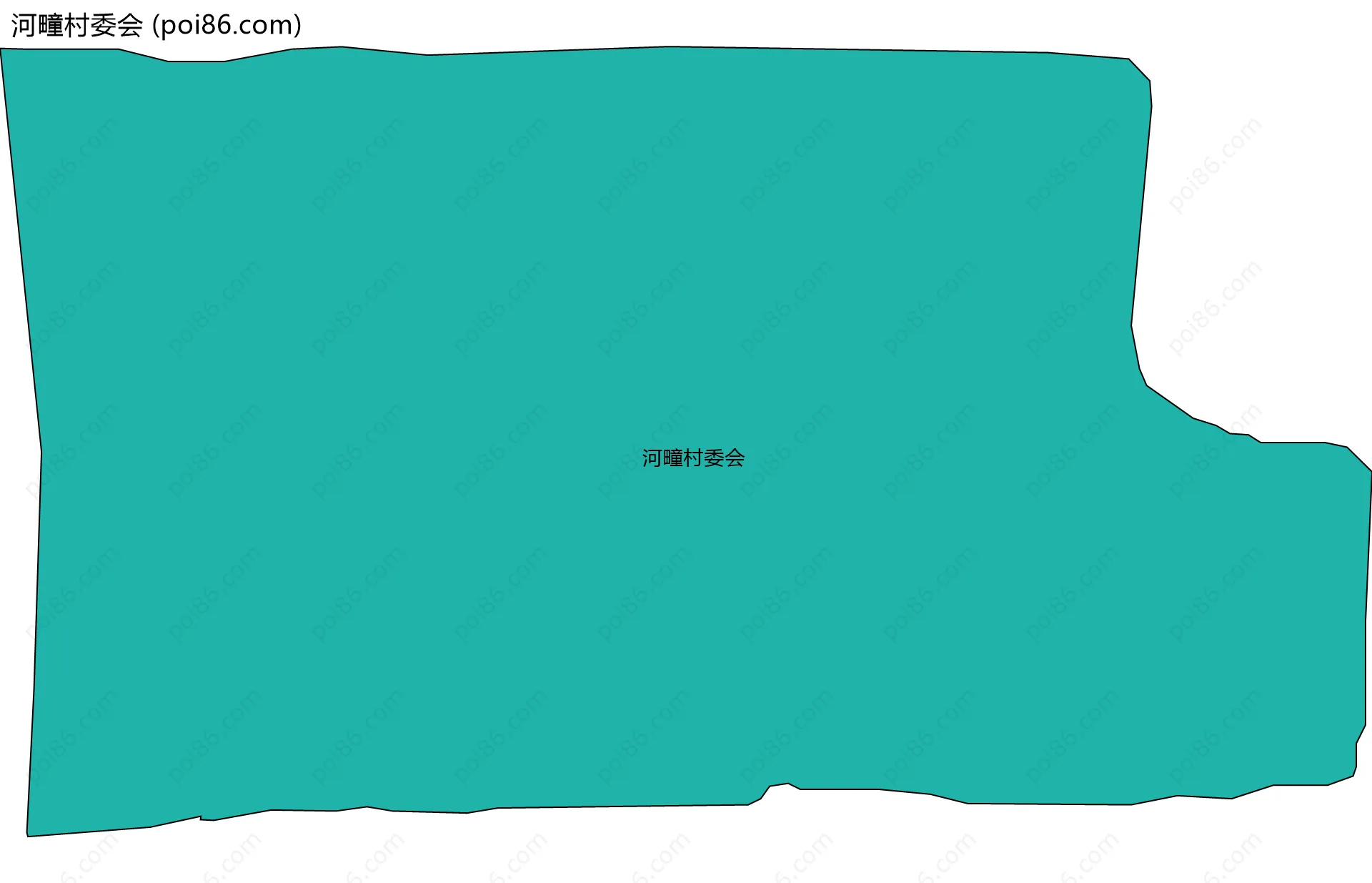 河疃村委会边界地图
