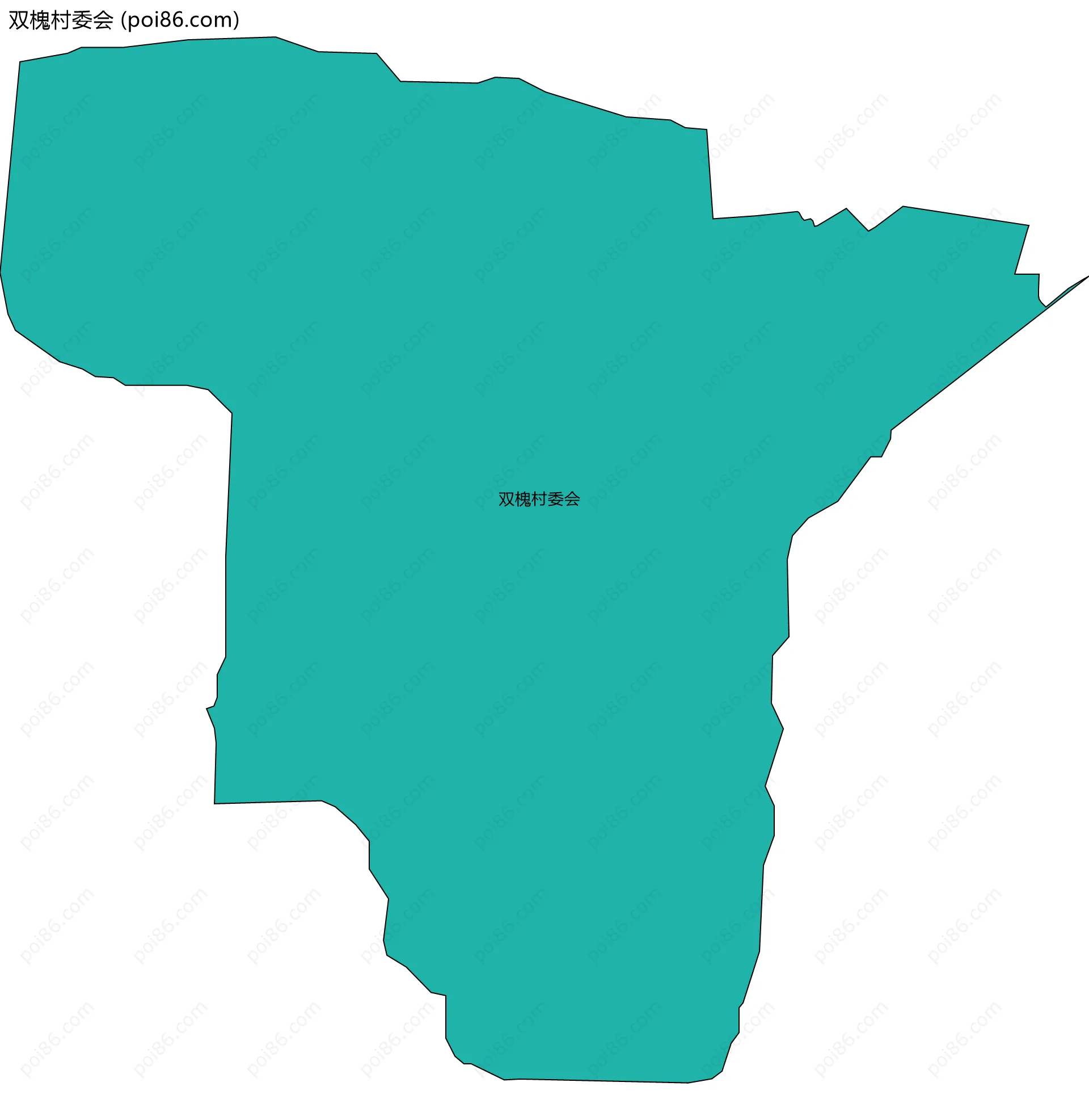 双槐村委会边界地图