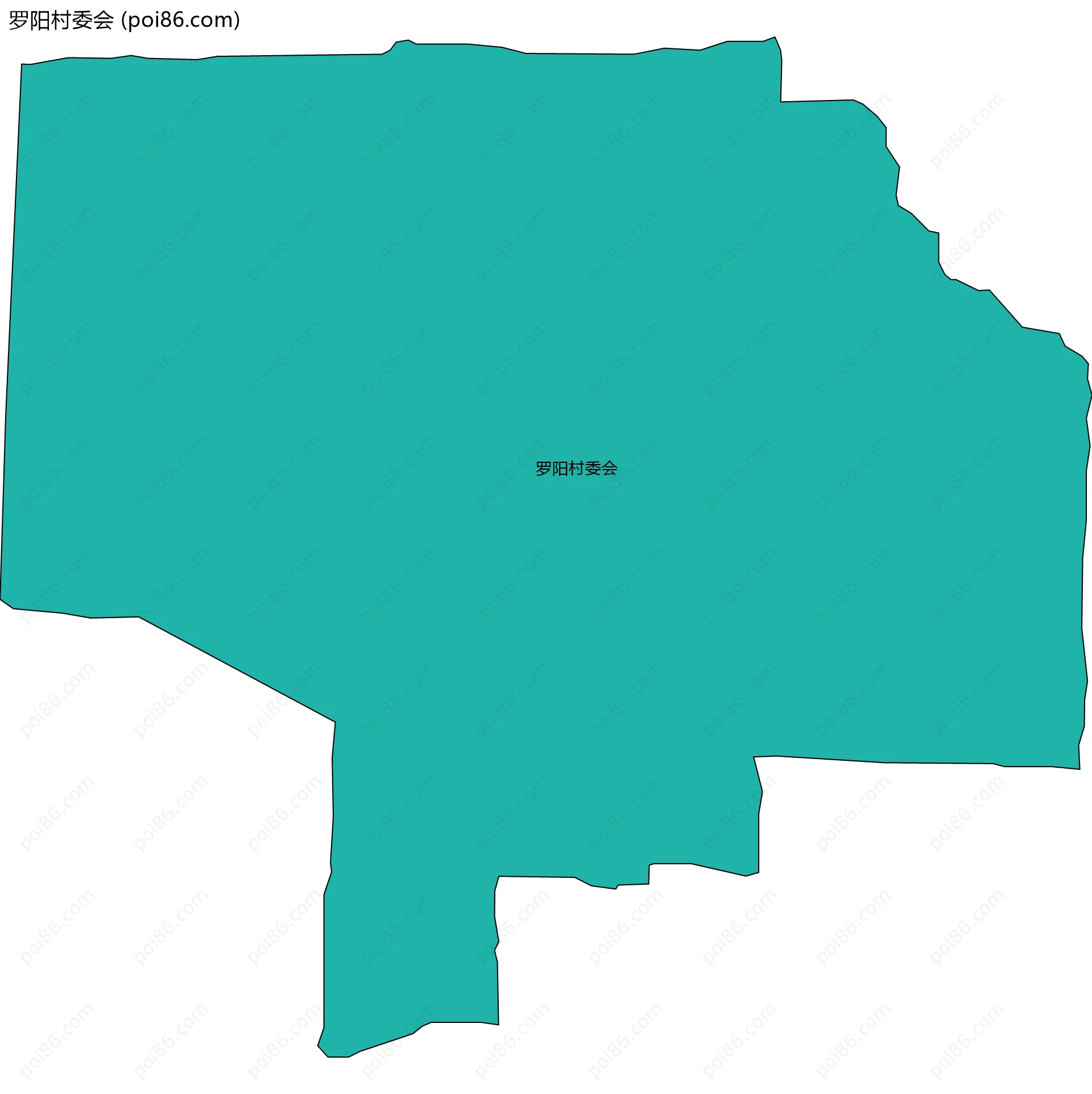 罗阳村委会边界地图