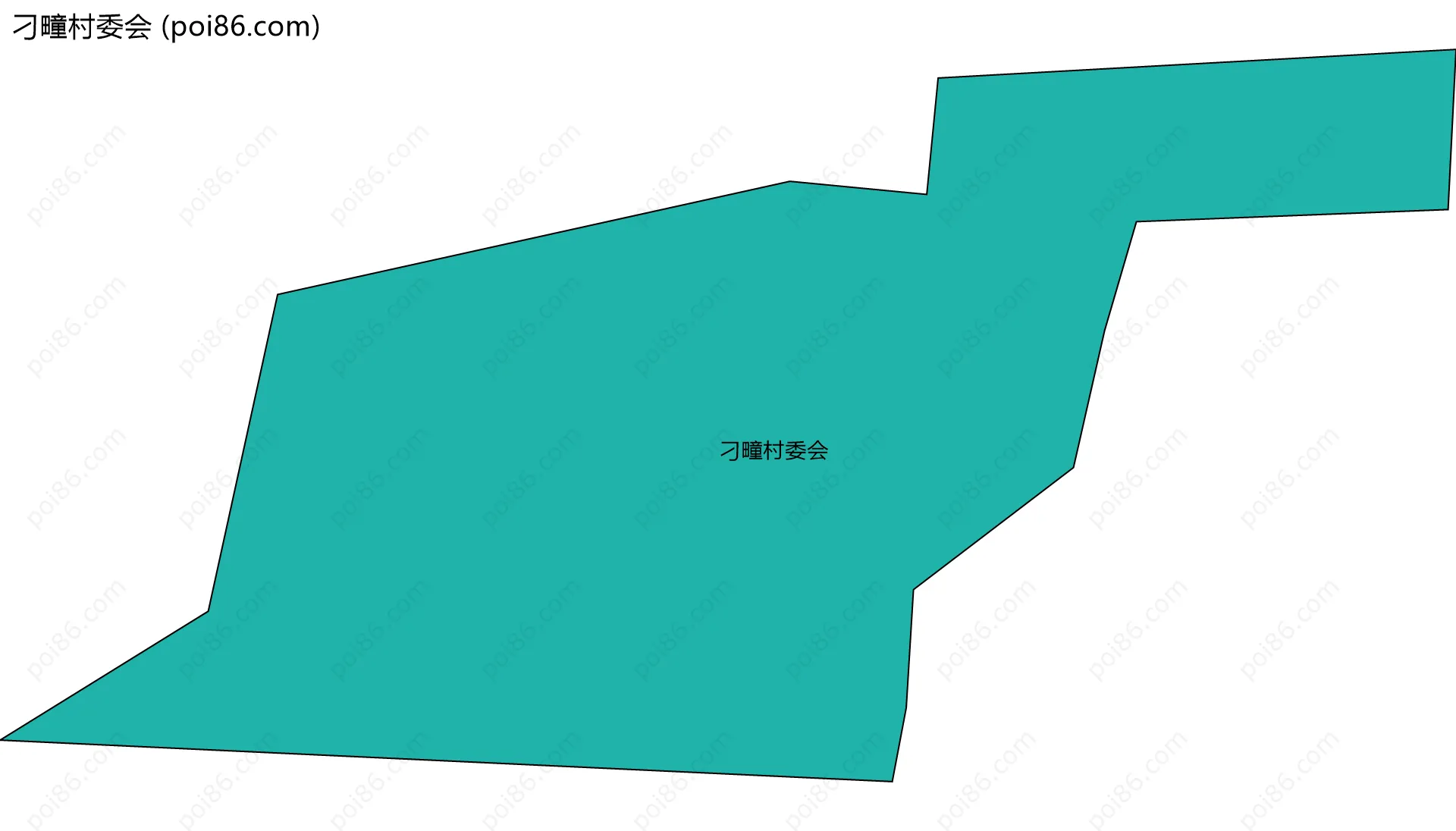刁疃村委会边界地图