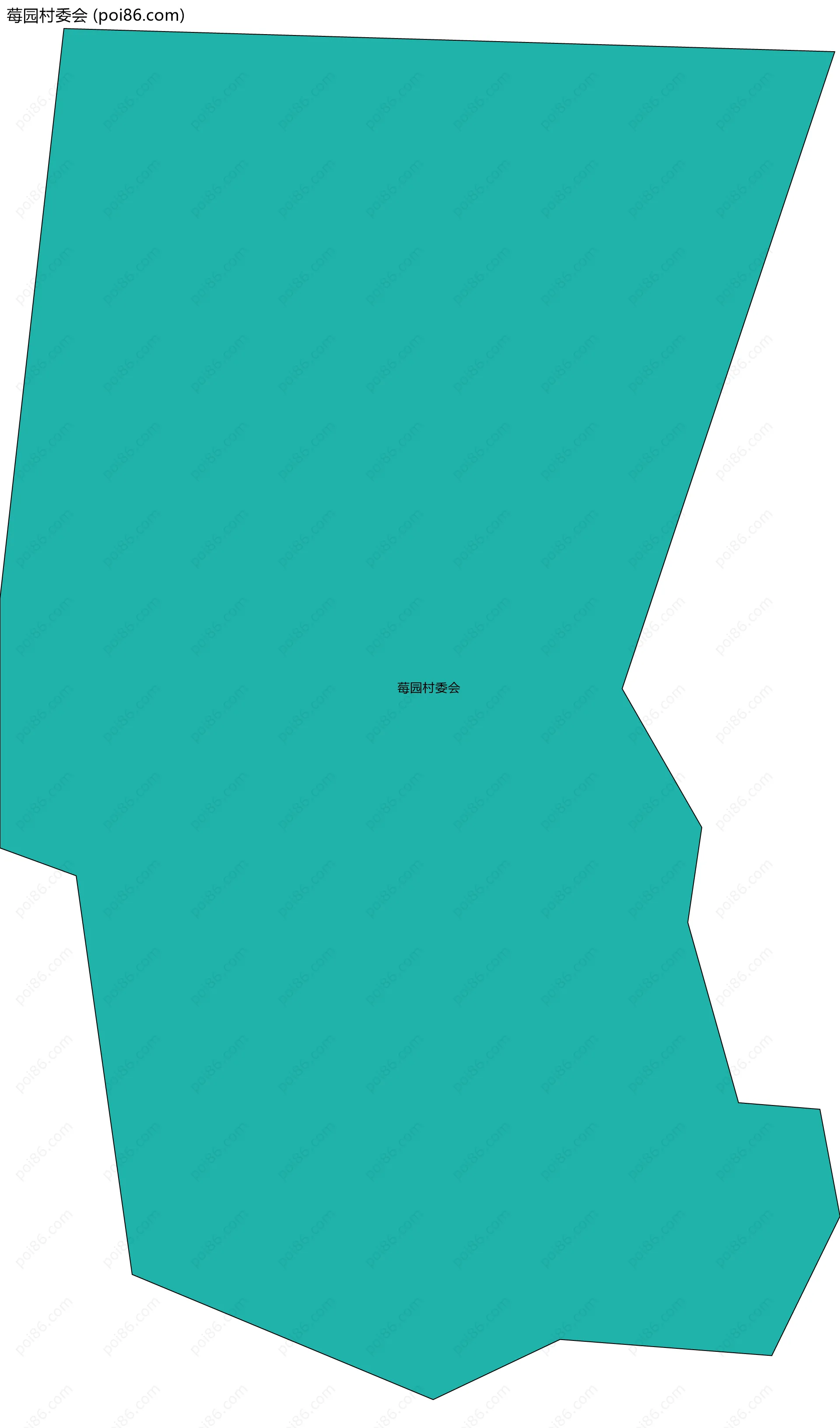 莓园村委会边界地图