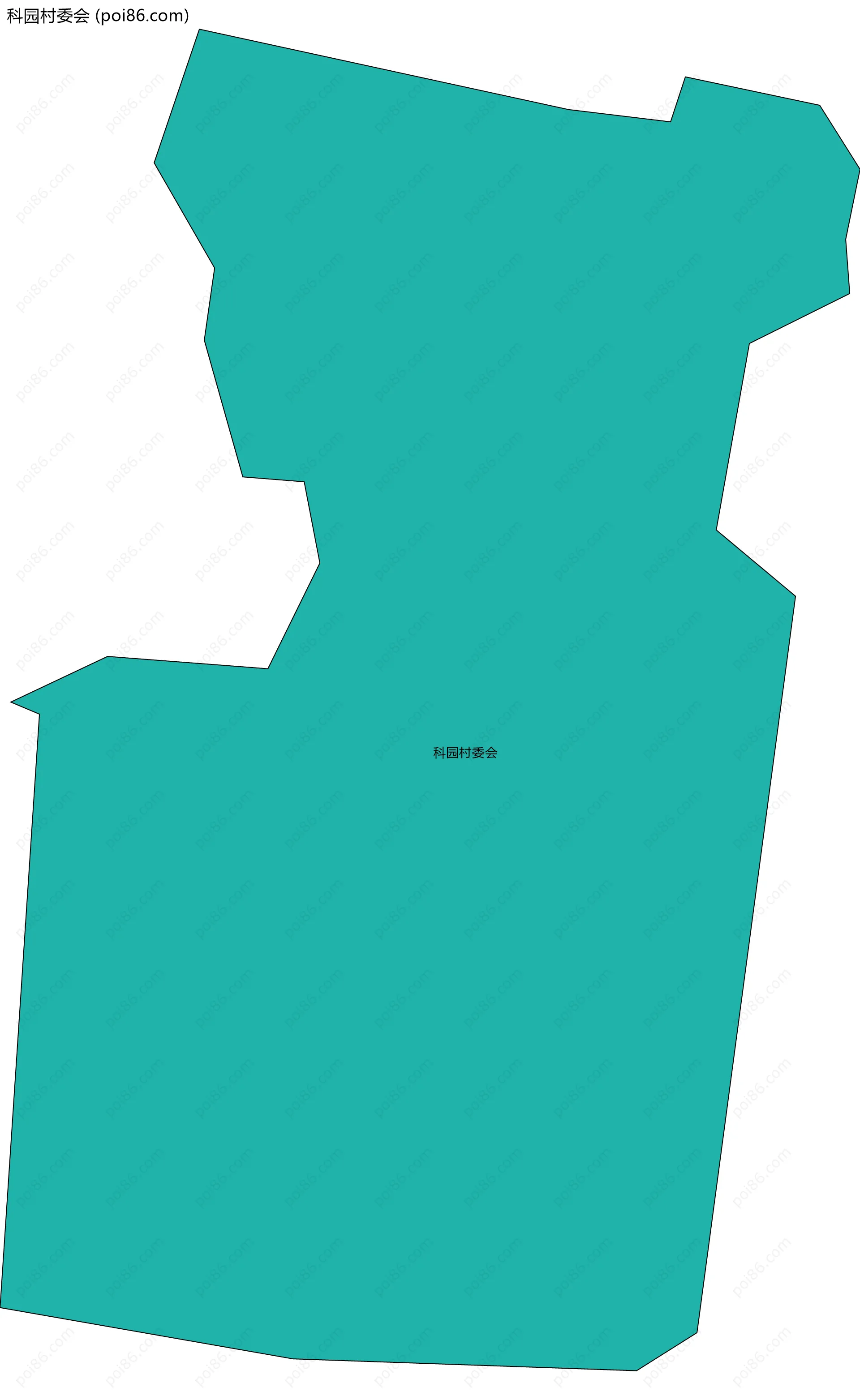 科园村委会边界地图