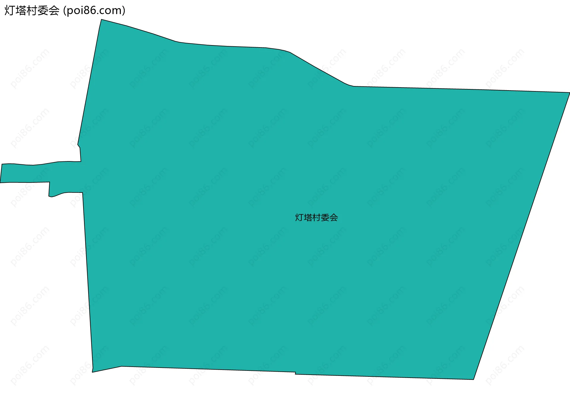 灯塔村委会边界地图