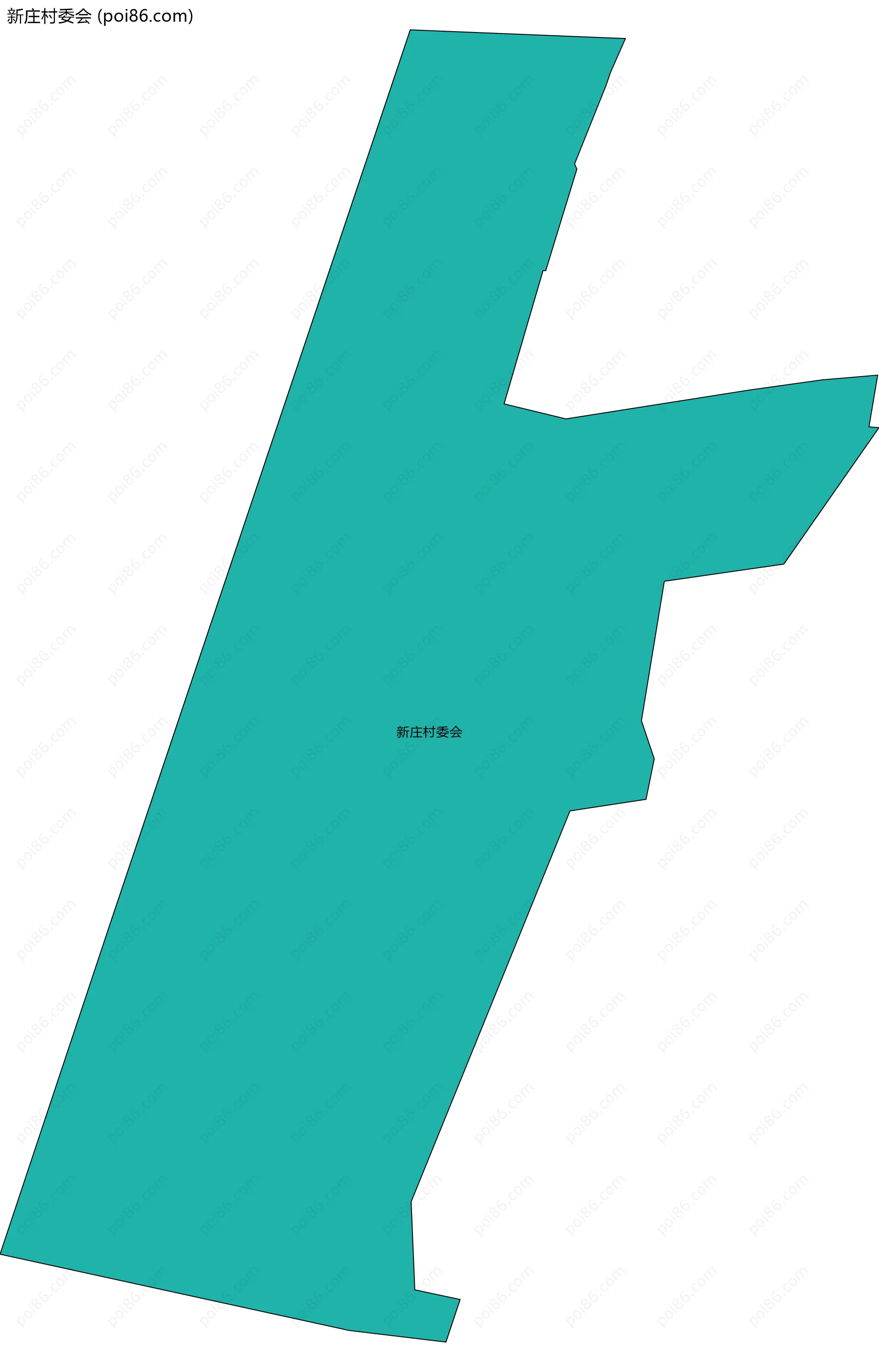 新庄村委会边界地图