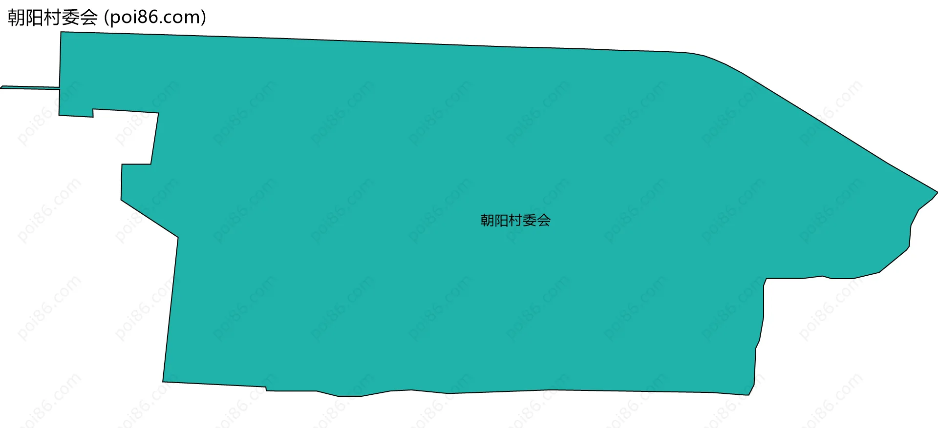 朝阳村委会边界地图